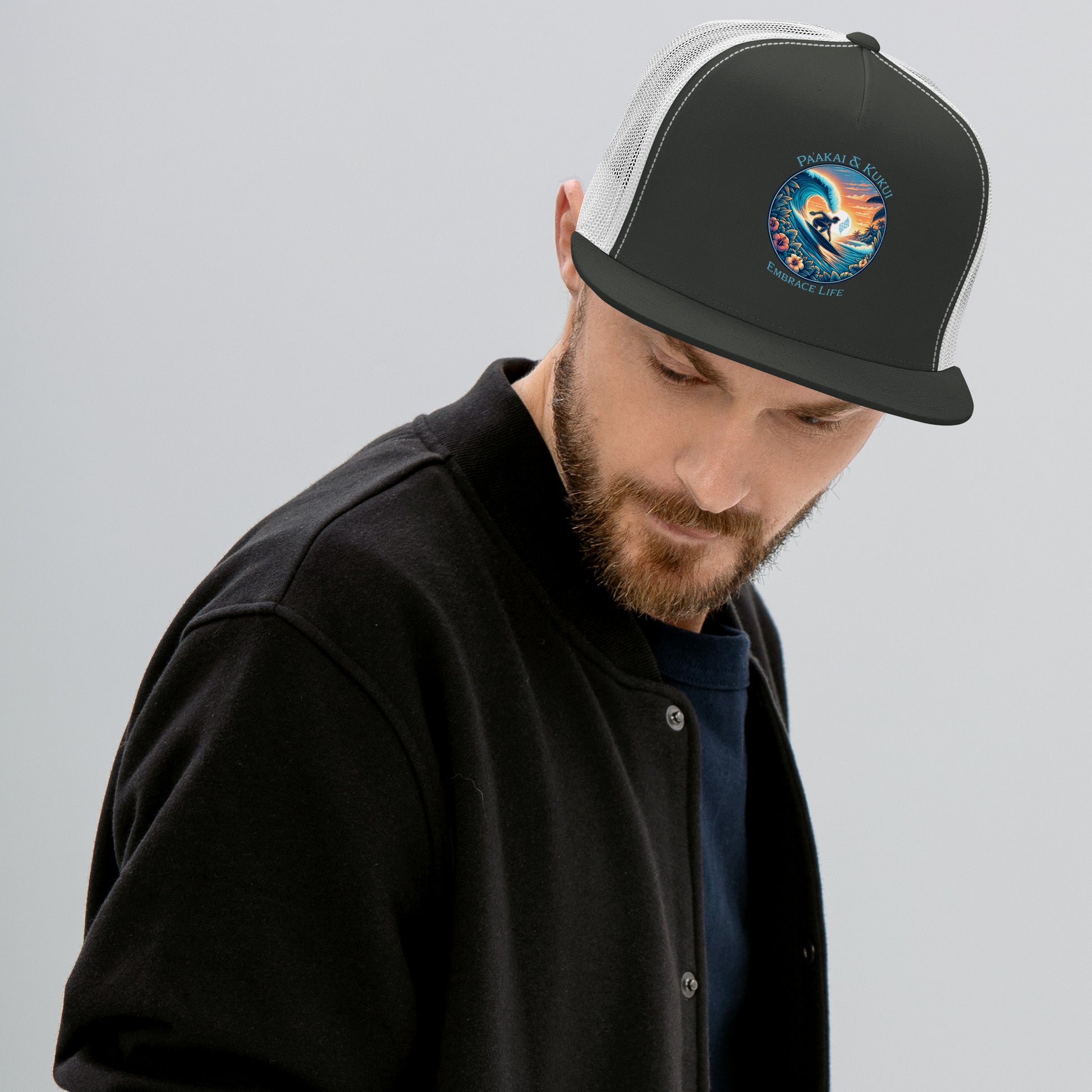 Kai pi'i Trucker Cap Trucker Hat Pa'akai & Kukui