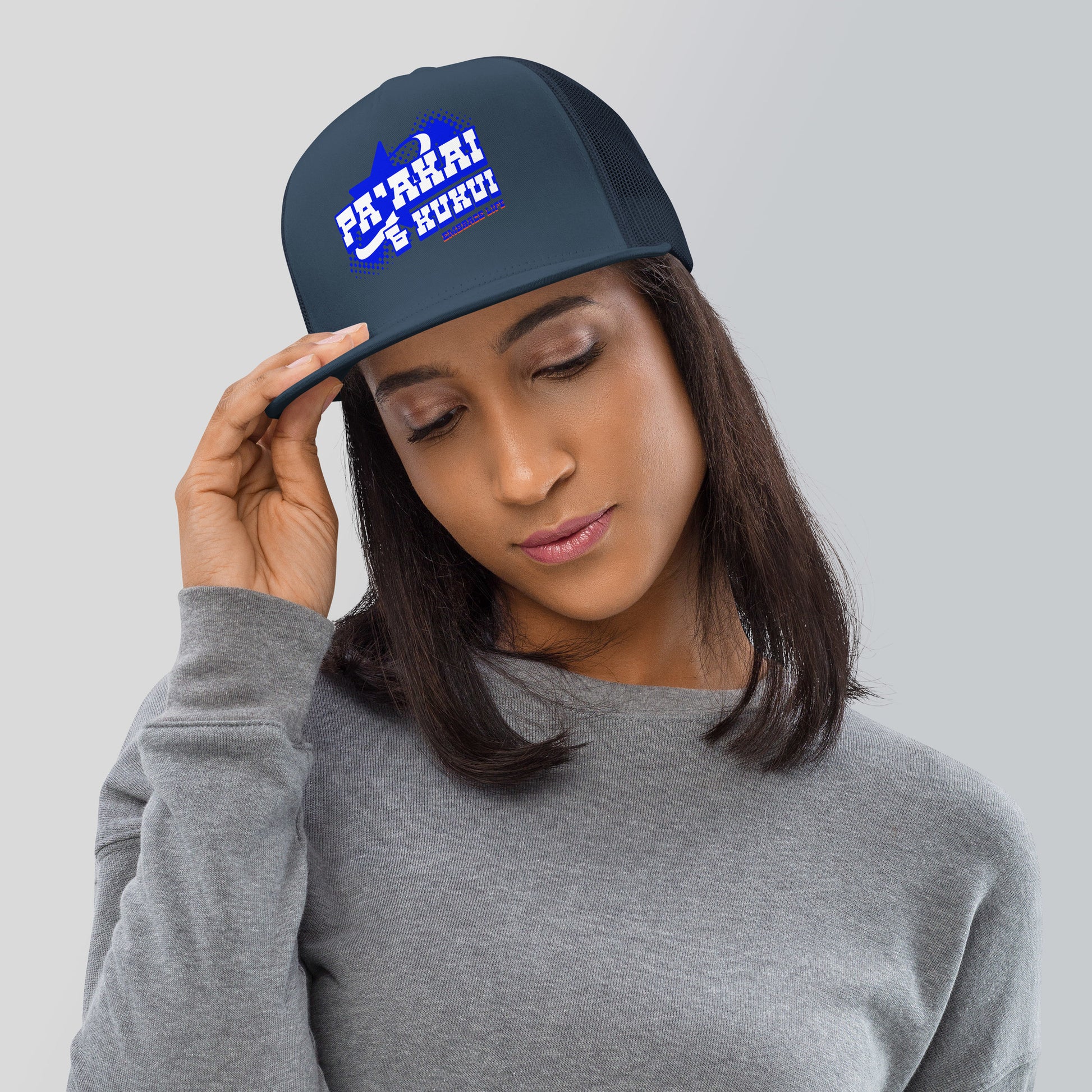 Kūikawā Trucker Cap Trucker Hat Pa'akai & Kukui