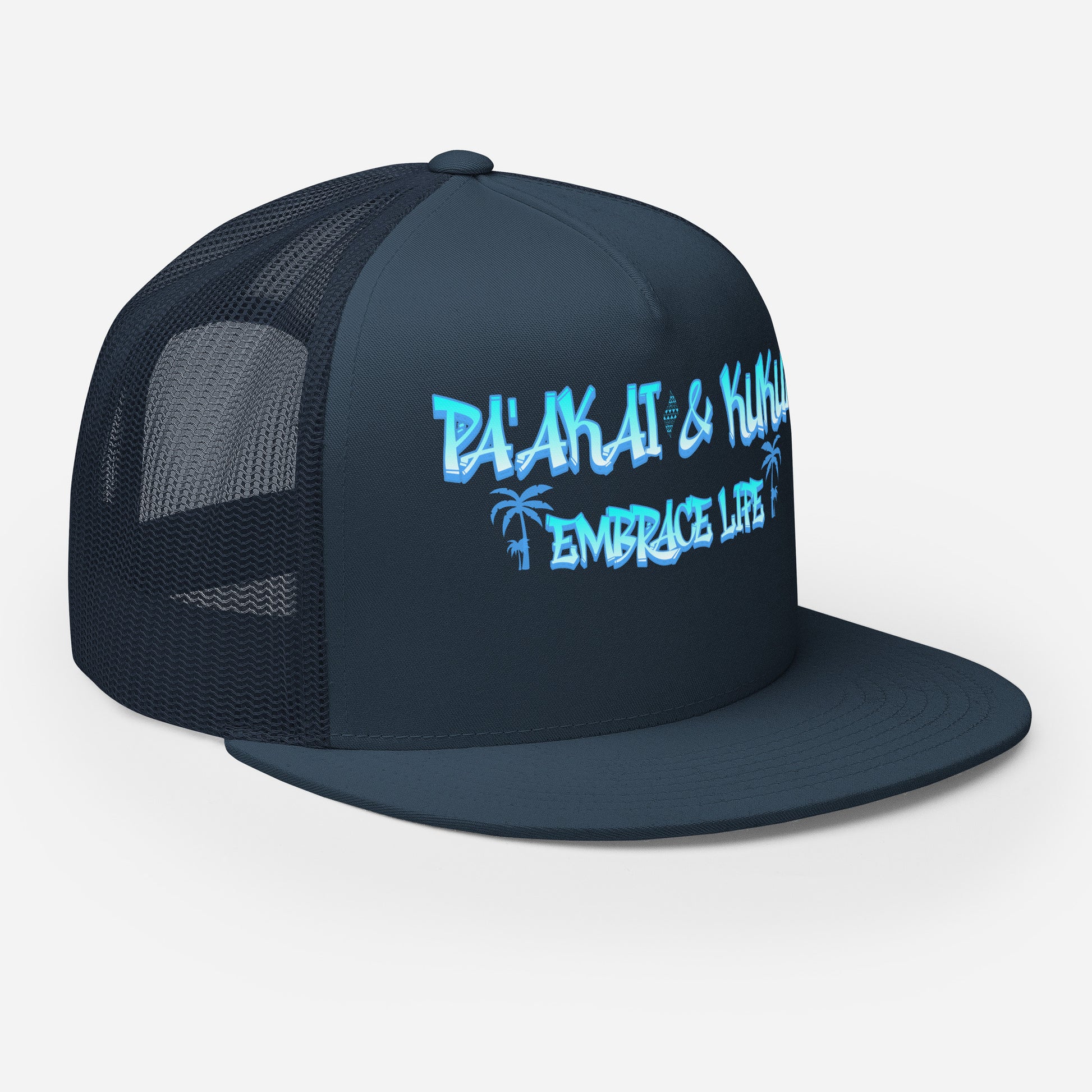 ʻŌlino Trucker Cap Trucker Hat Pa'akai & Kukui