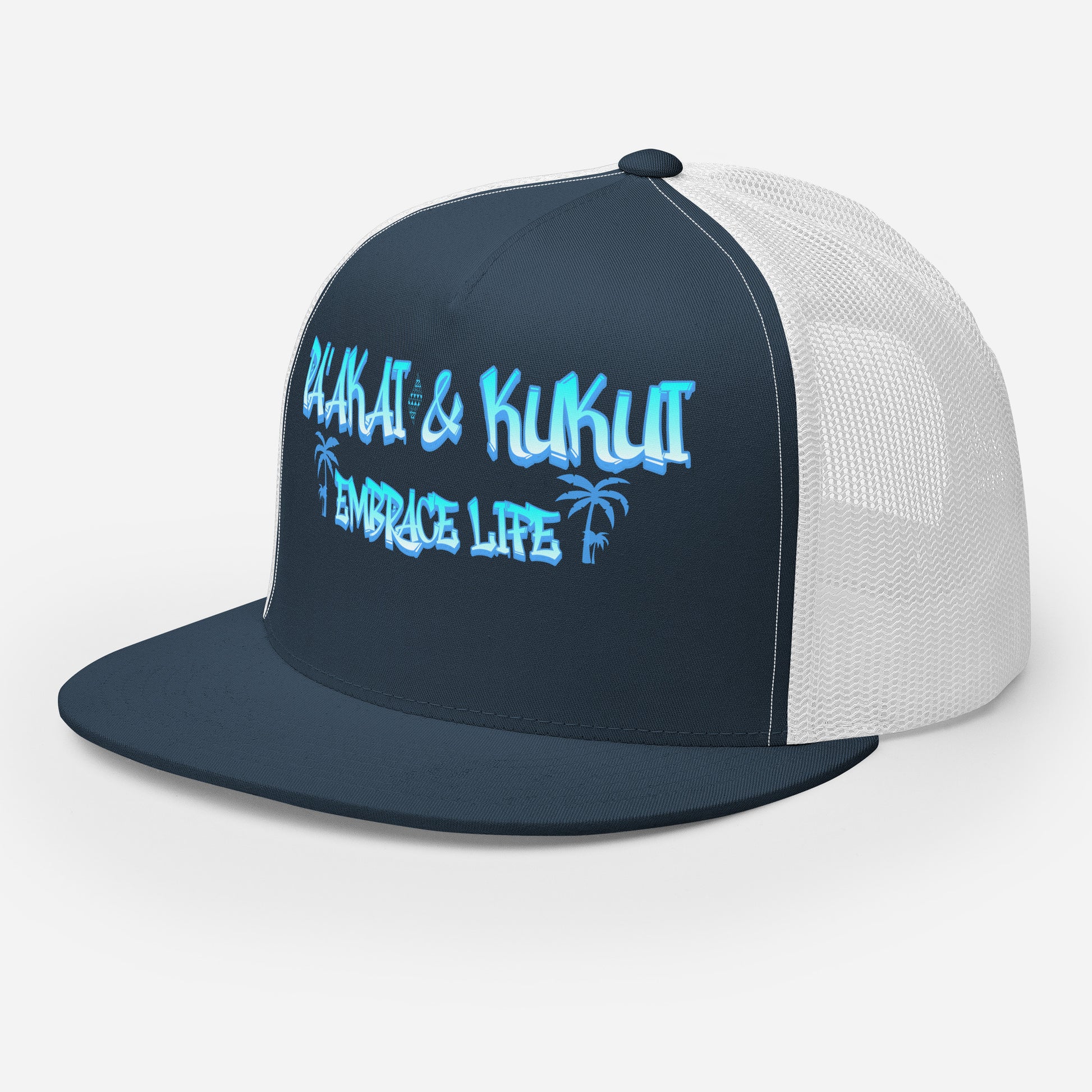 ʻŌlino Trucker Cap Trucker Hat Pa'akai & Kukui