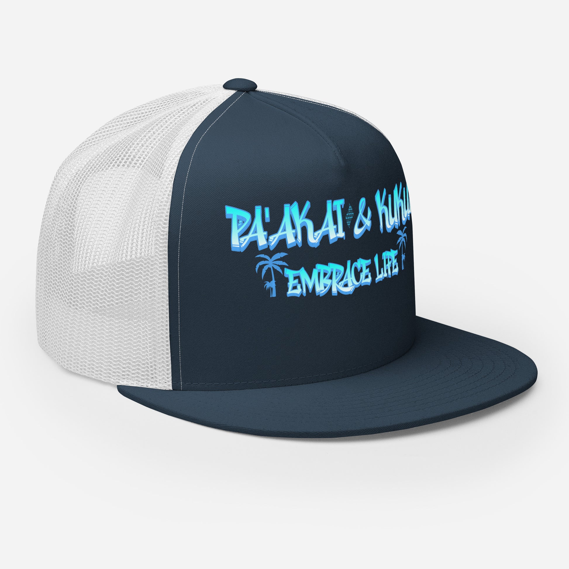 ʻŌlino Trucker Cap Trucker Hat Pa'akai & Kukui