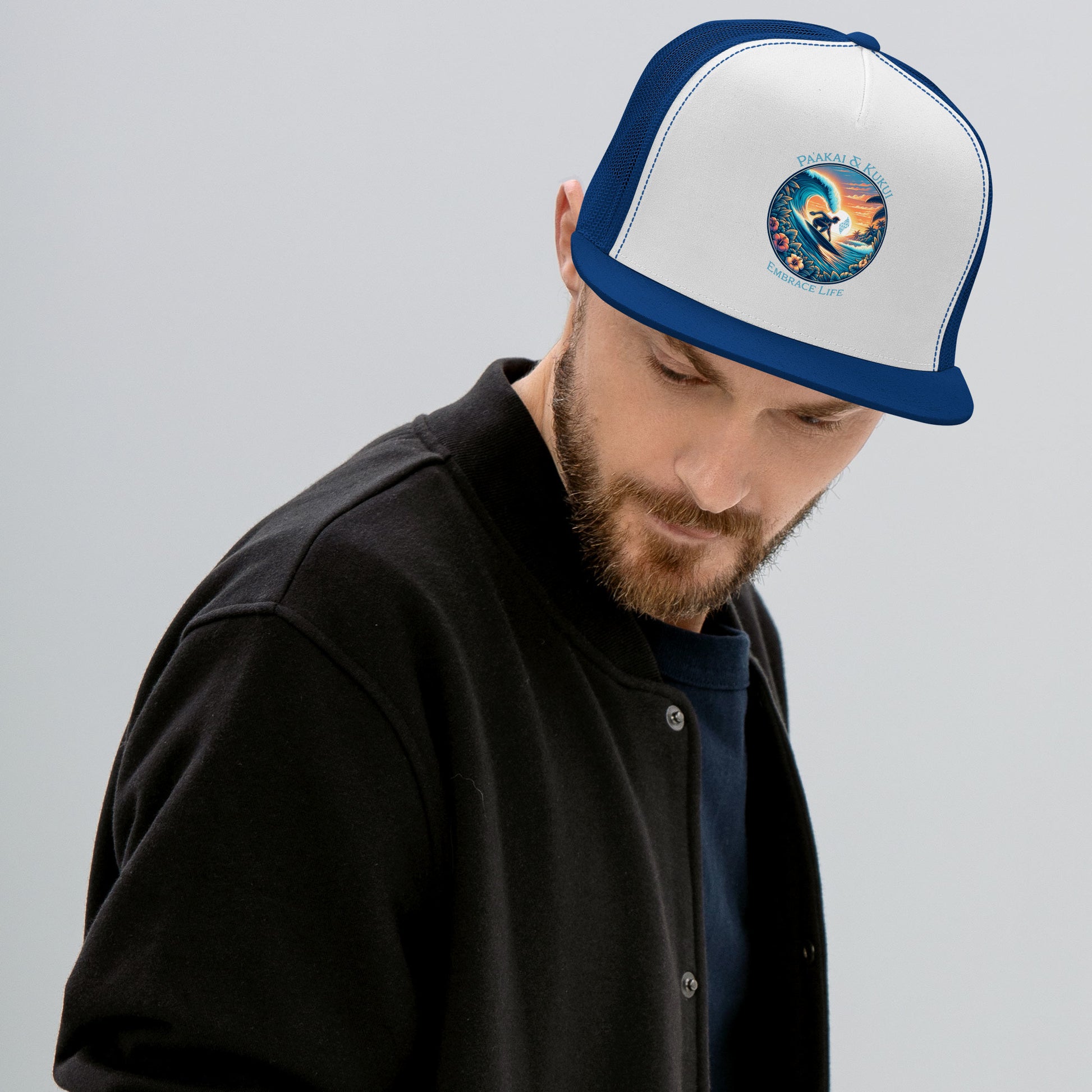 Kai pi'i Trucker Cap Trucker Hat Pa'akai & Kukui