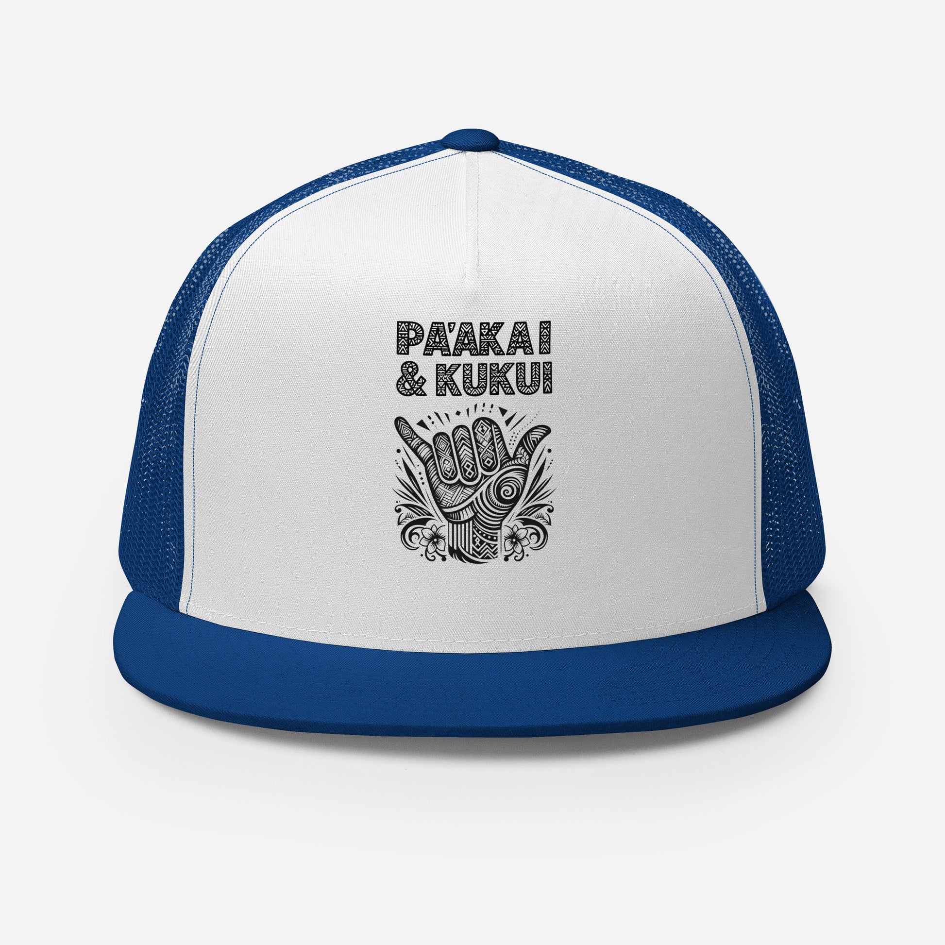 Tribal Shaka Trucker Cap Trucker Hat Pa'akai & Kukui