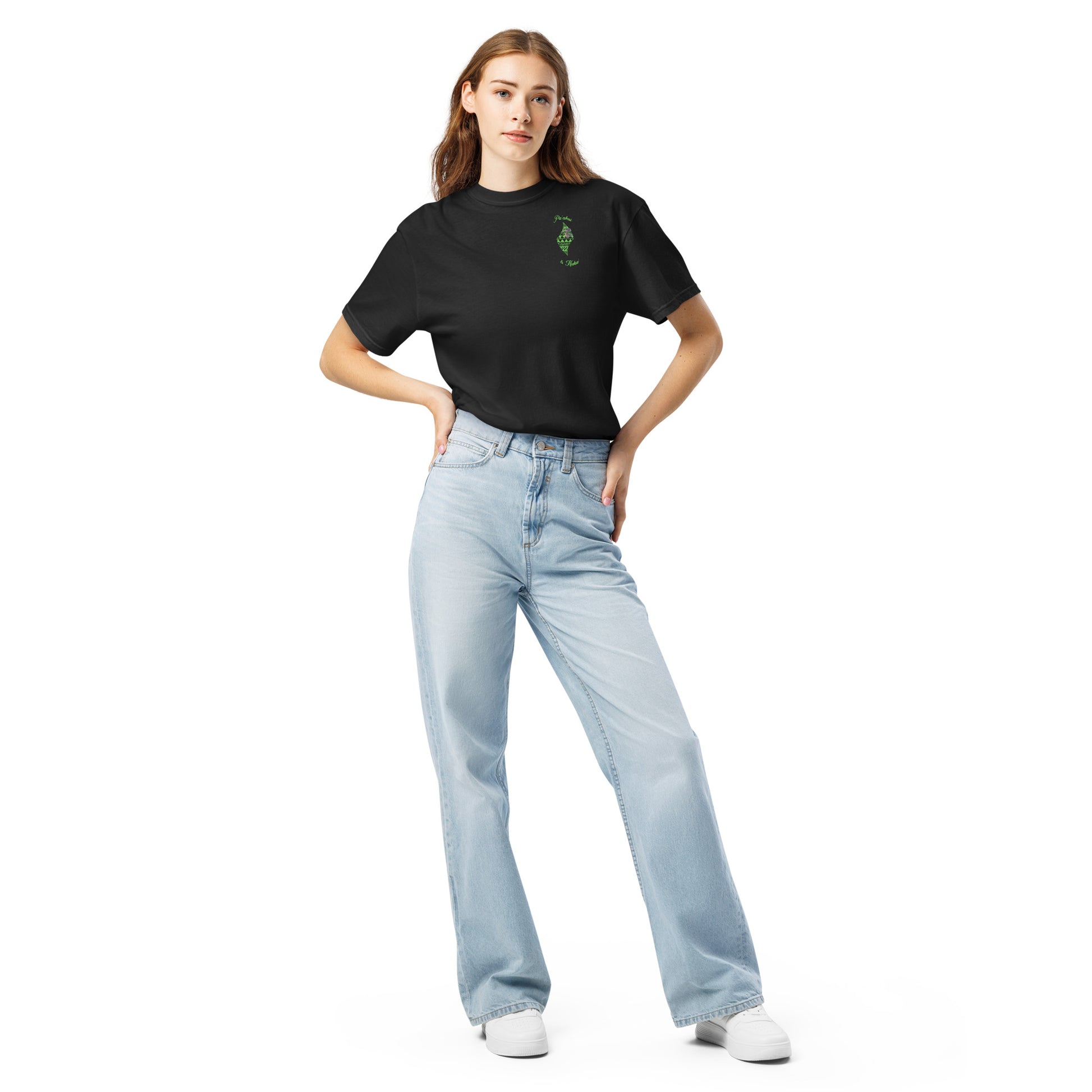 Pa‘akai & Kukui Lū‘au ‘Ohana garment-dyed heavyweight T-shirt — premium unisex tee celebrating Hawaiian family spirit with island-inspired design.