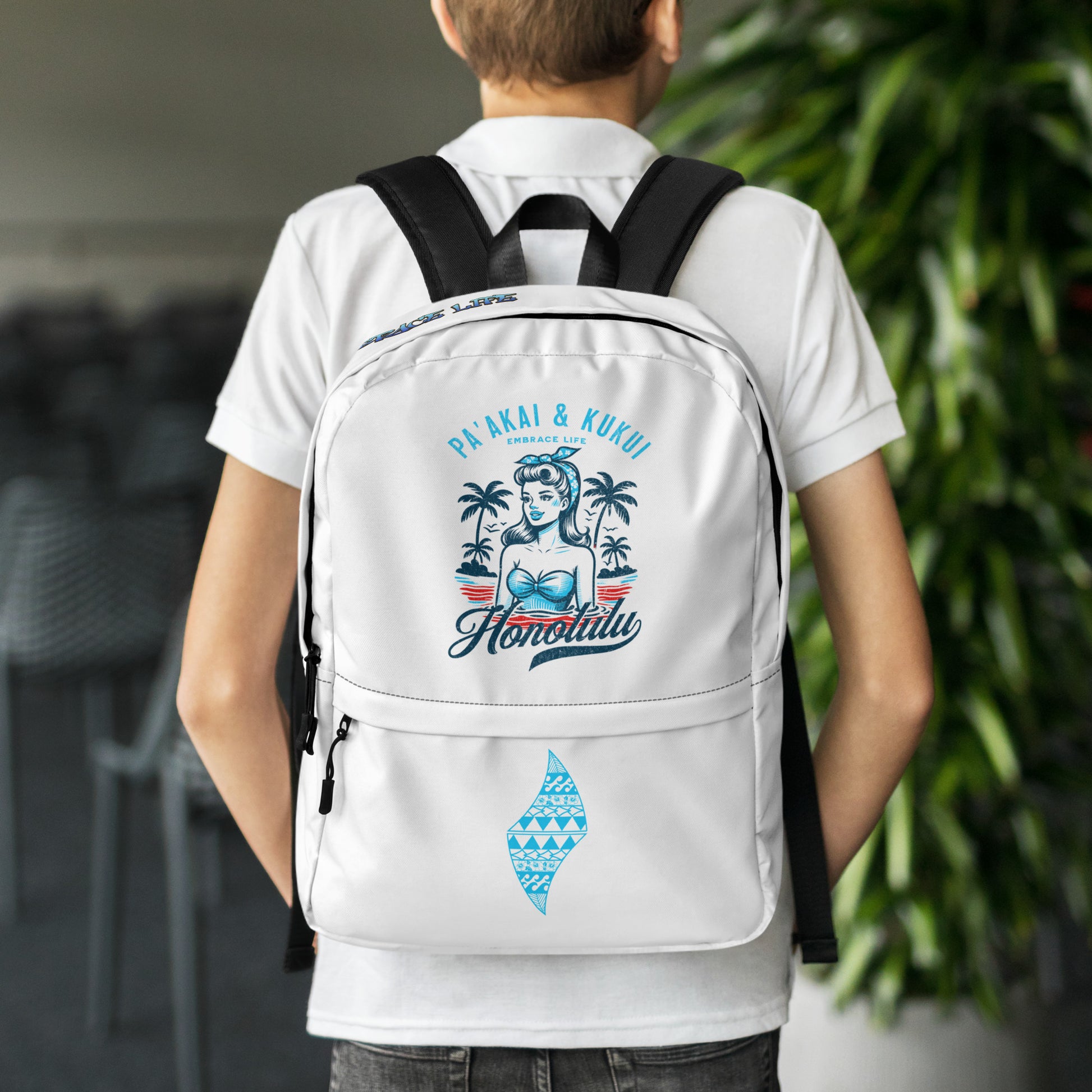 Honolulu Backpack Back Pack Pa'akai & Kukui