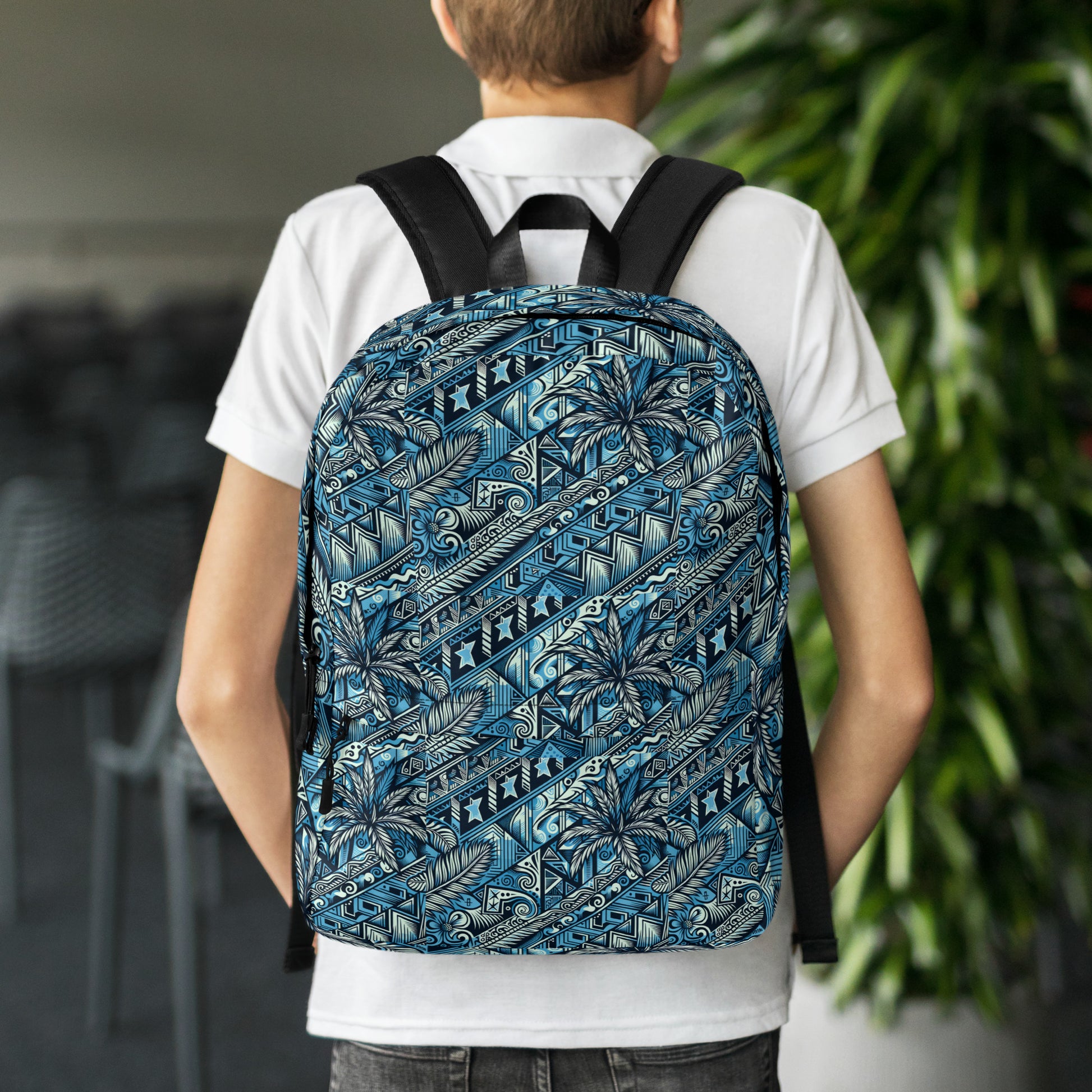 Nā Loulu 'Uli'uli Backpack Back Pack Pa'akai & Kukui