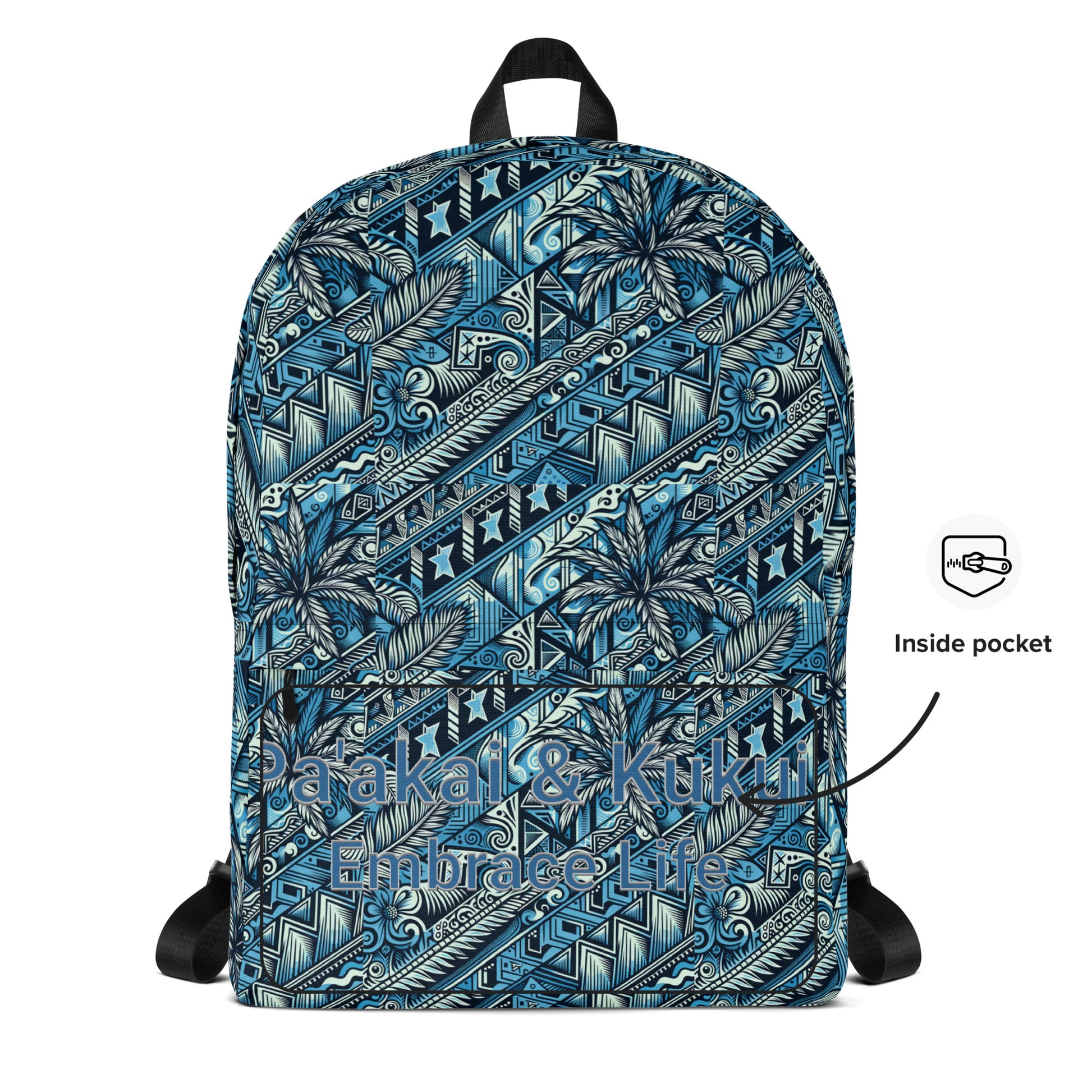 Nā Loulu 'Uli'uli Backpack Back Pack Pa'akai & Kukui