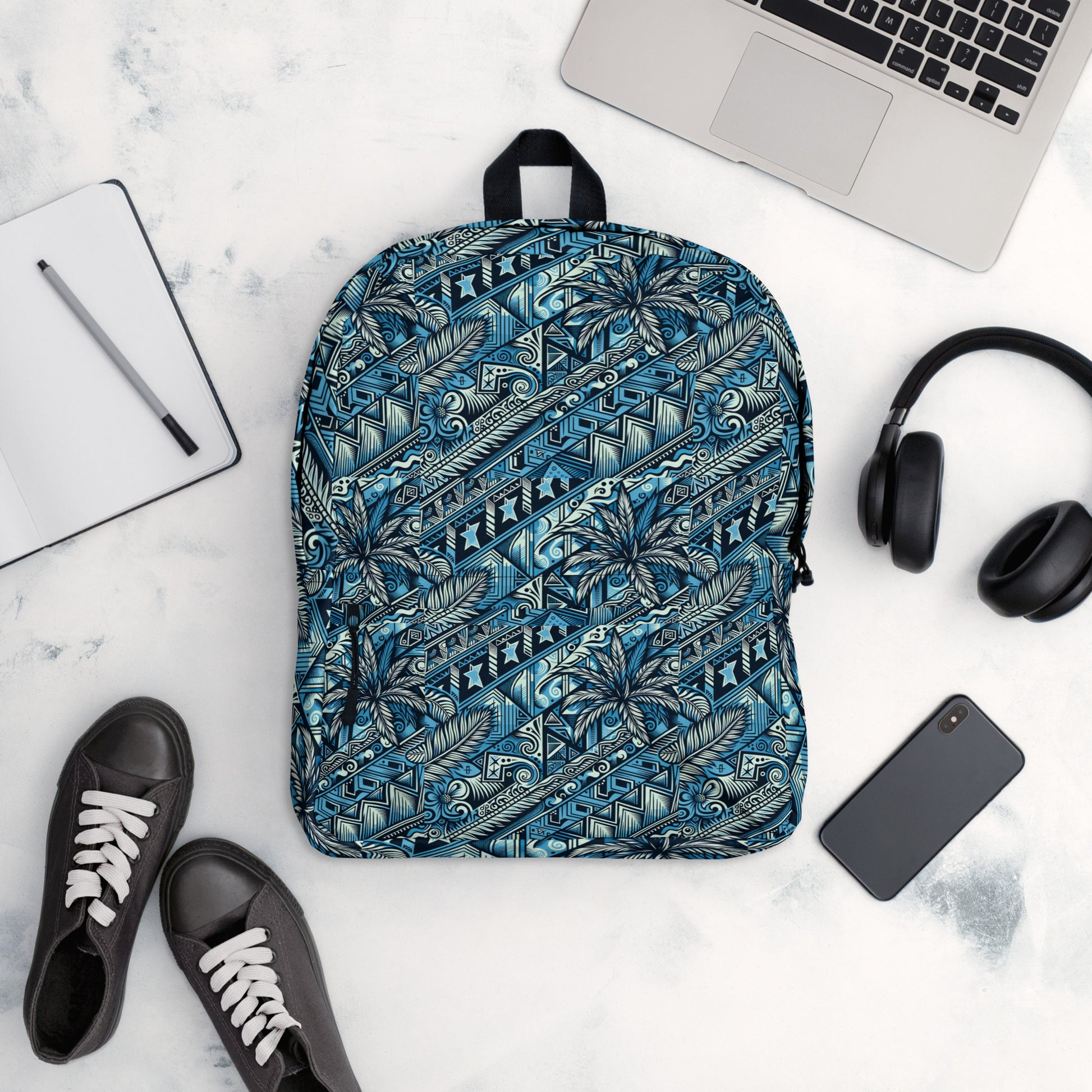 Nā Loulu 'Uli'uli Backpack Back Pack Pa'akai & Kukui