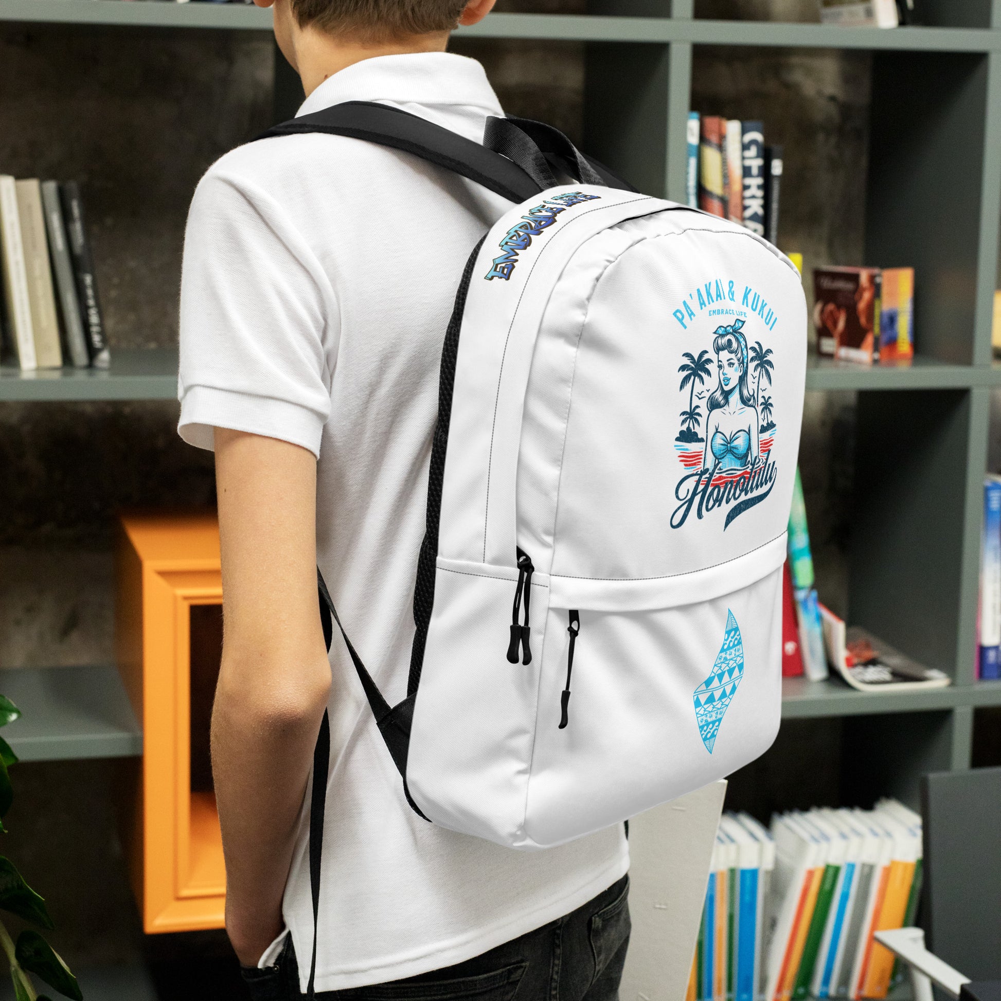 Honolulu Backpack Back Pack Pa'akai & Kukui