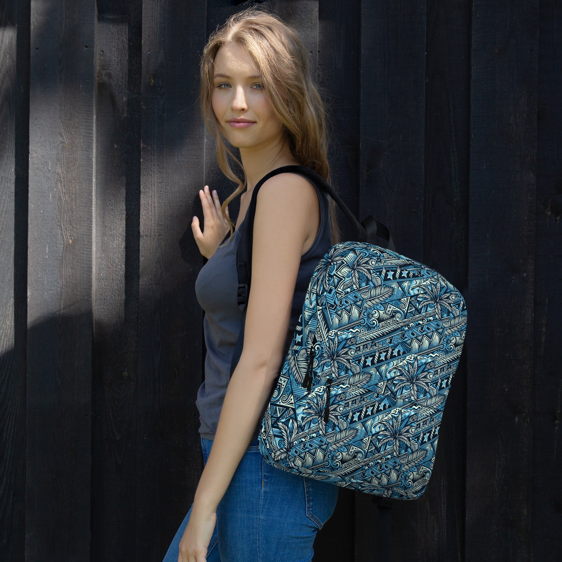 Nā Loulu 'Uli'uli Backpack Back Pack Pa'akai & Kukui