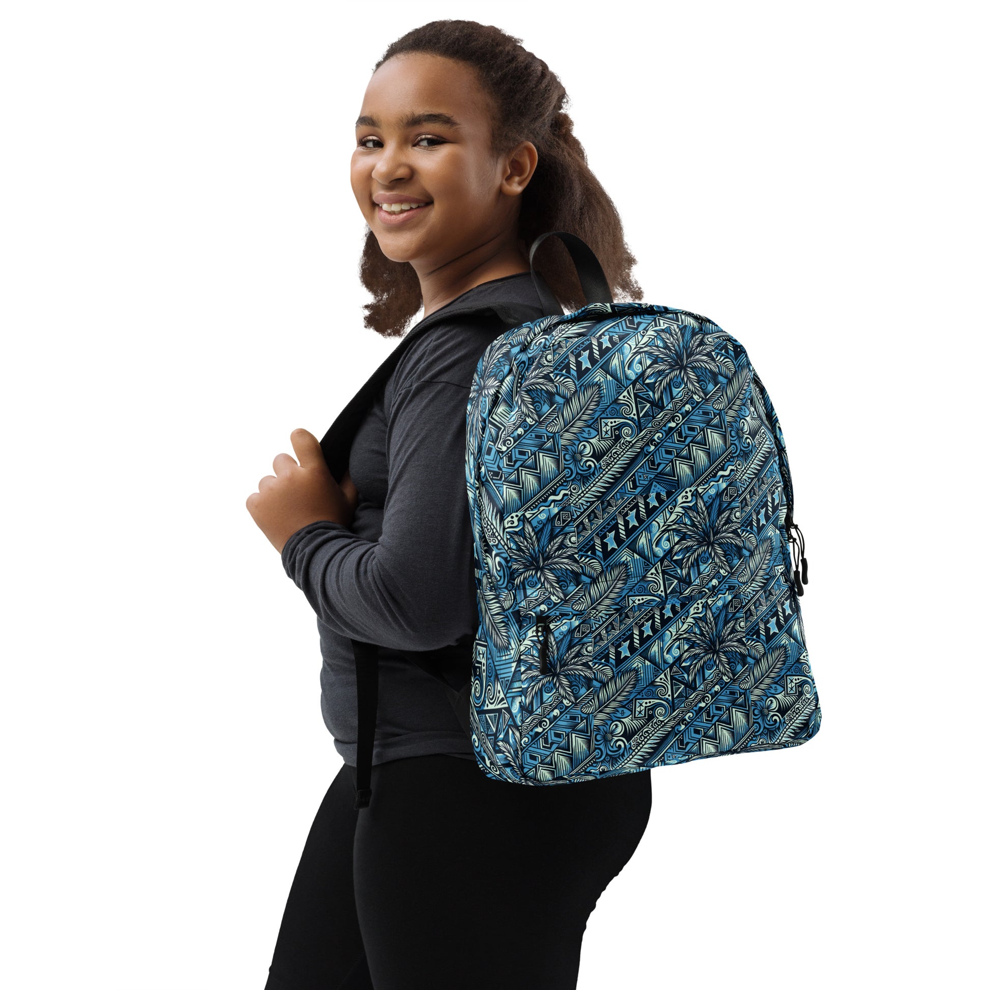 Nā Loulu 'Uli'uli Backpack Back Pack Pa'akai & Kukui