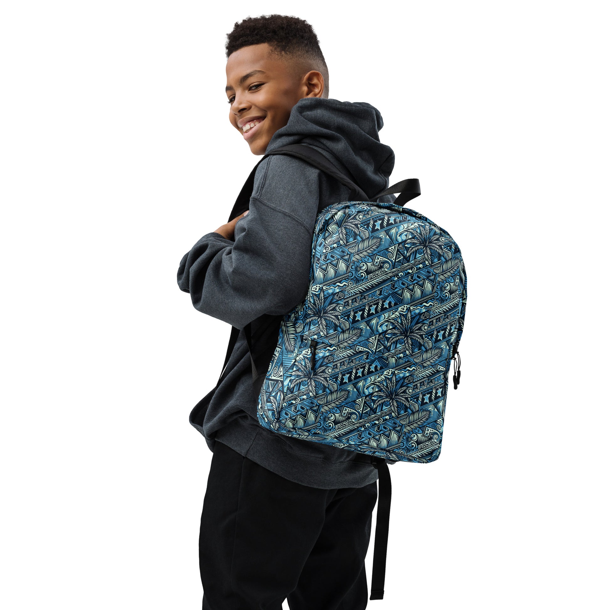 Nā Loulu 'Uli'uli Backpack Back Pack Pa'akai & Kukui