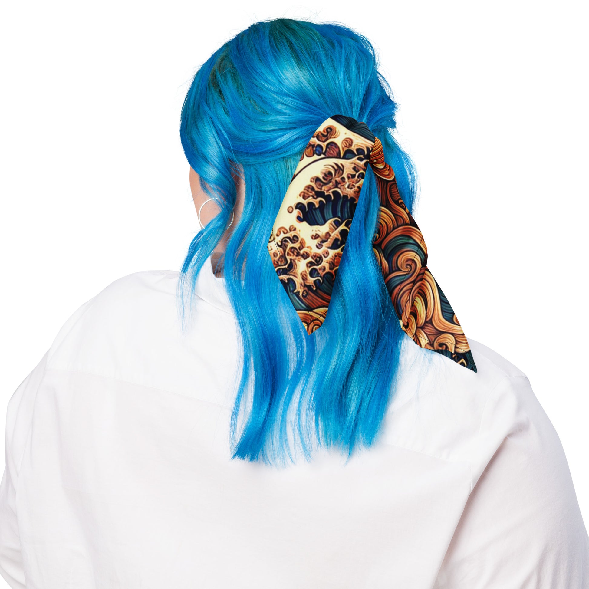 Japanese Wave Art Bandana Bandana Pa'akai & Kukui