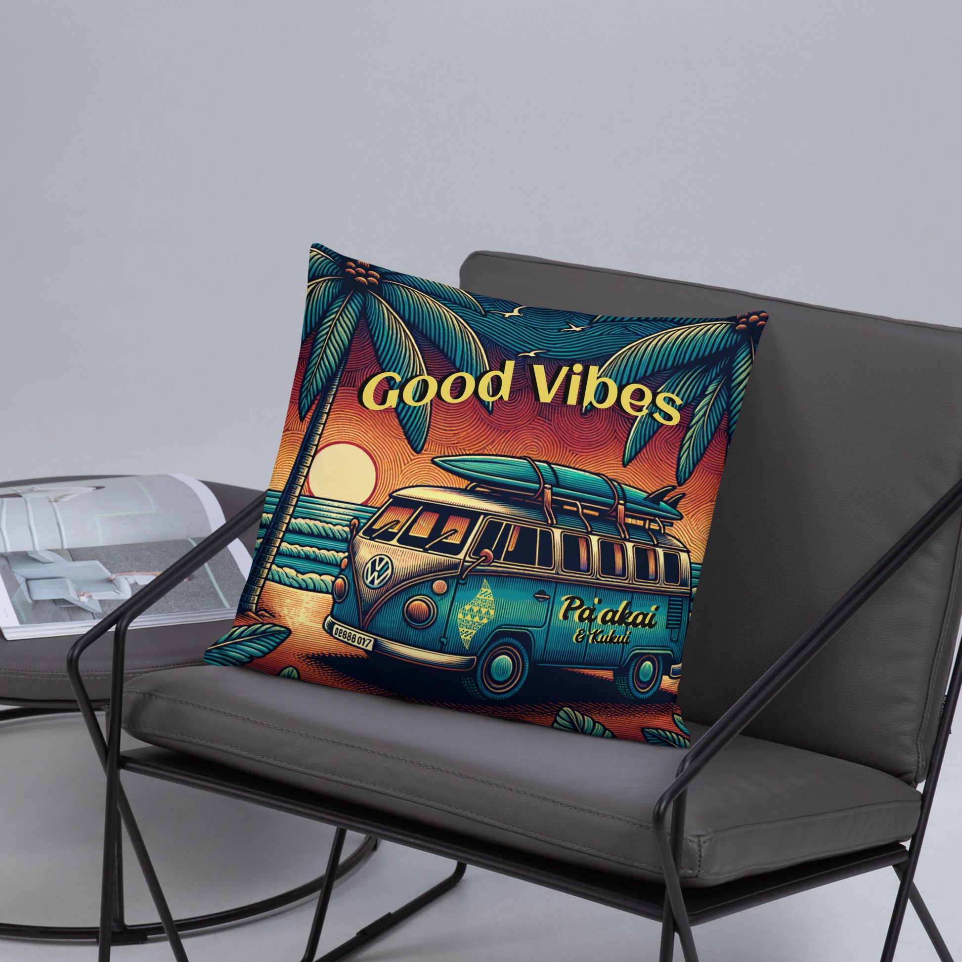 VW Good Vibes Basic Pillow Pillow Pa'akai & Kukui