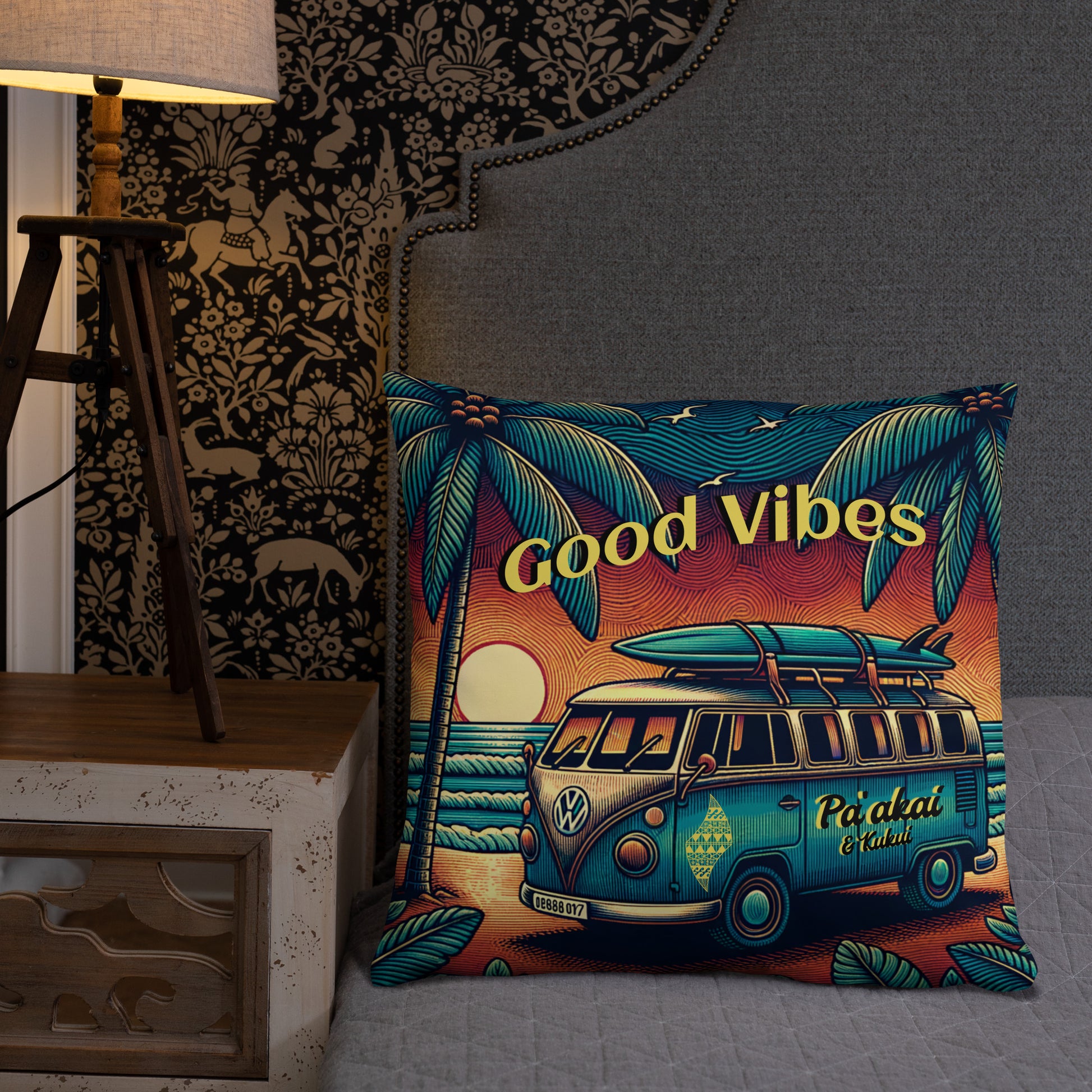 VW Good Vibes Basic Pillow Pillow Pa'akai & Kukui