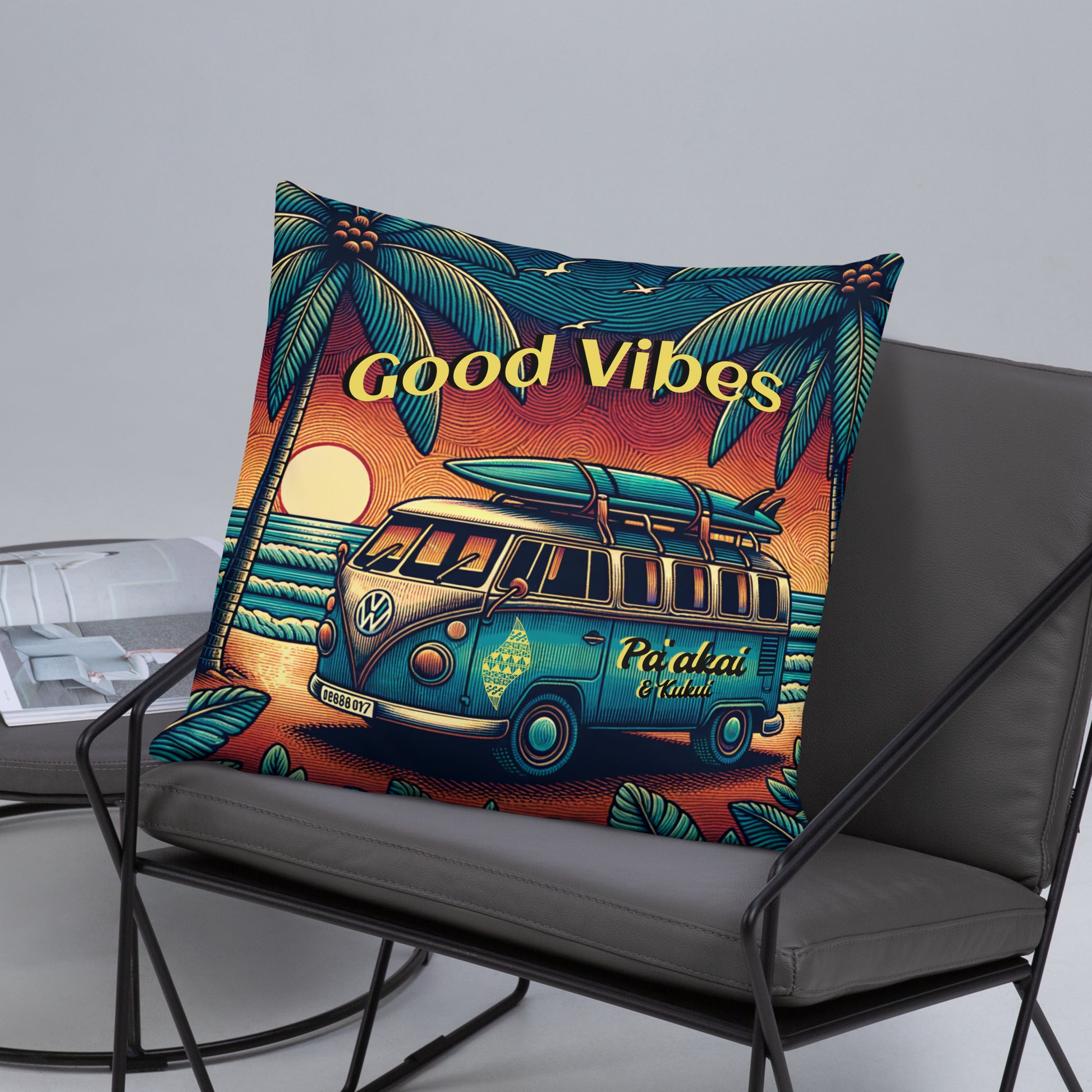 VW Good Vibes Basic Pillow Pillow Pa'akai & Kukui