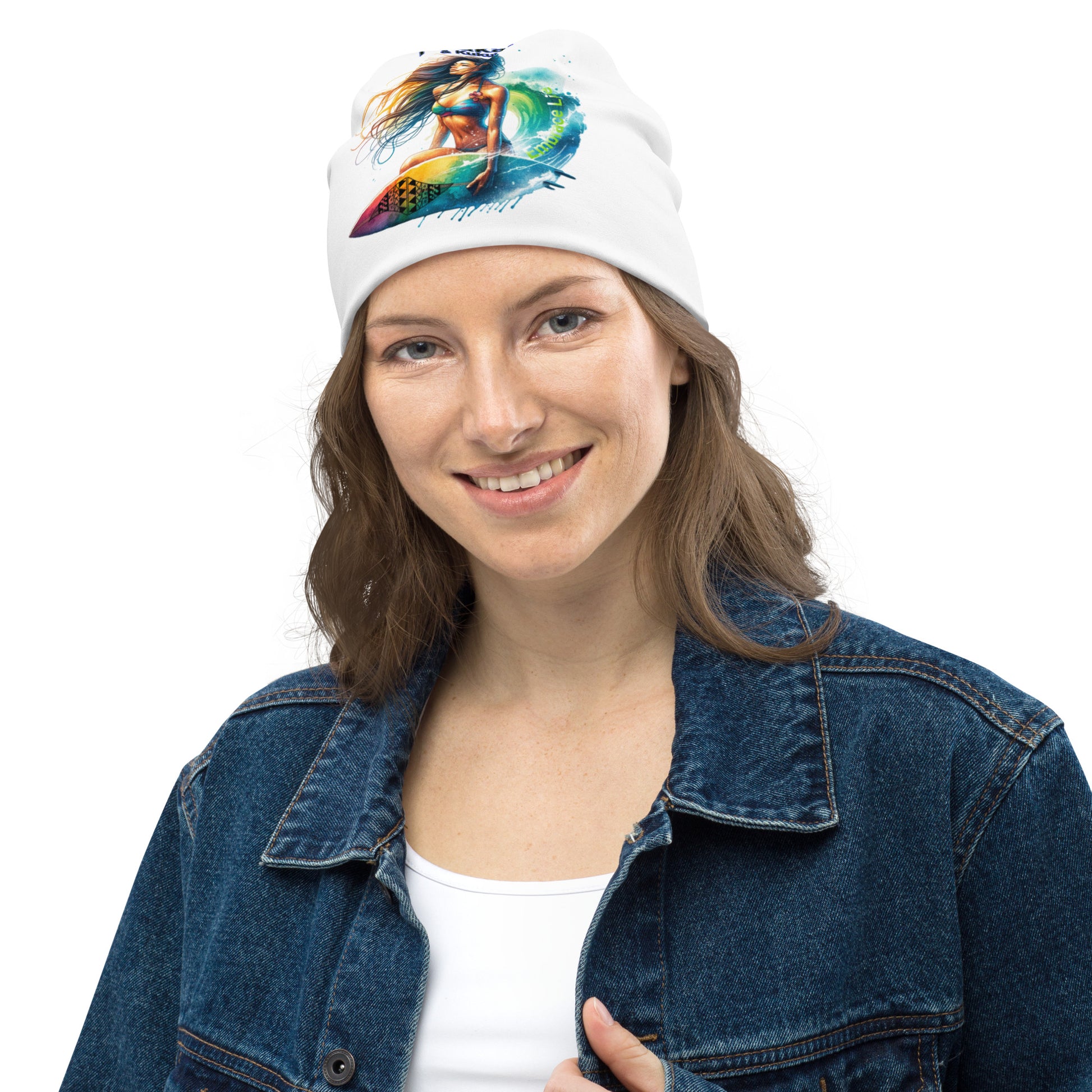 Embrace Life All-Over Print Beanie Beanie Pa'akai & Kukui