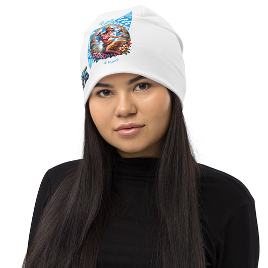 Hula Girl Vibes All-Over Print Beanie