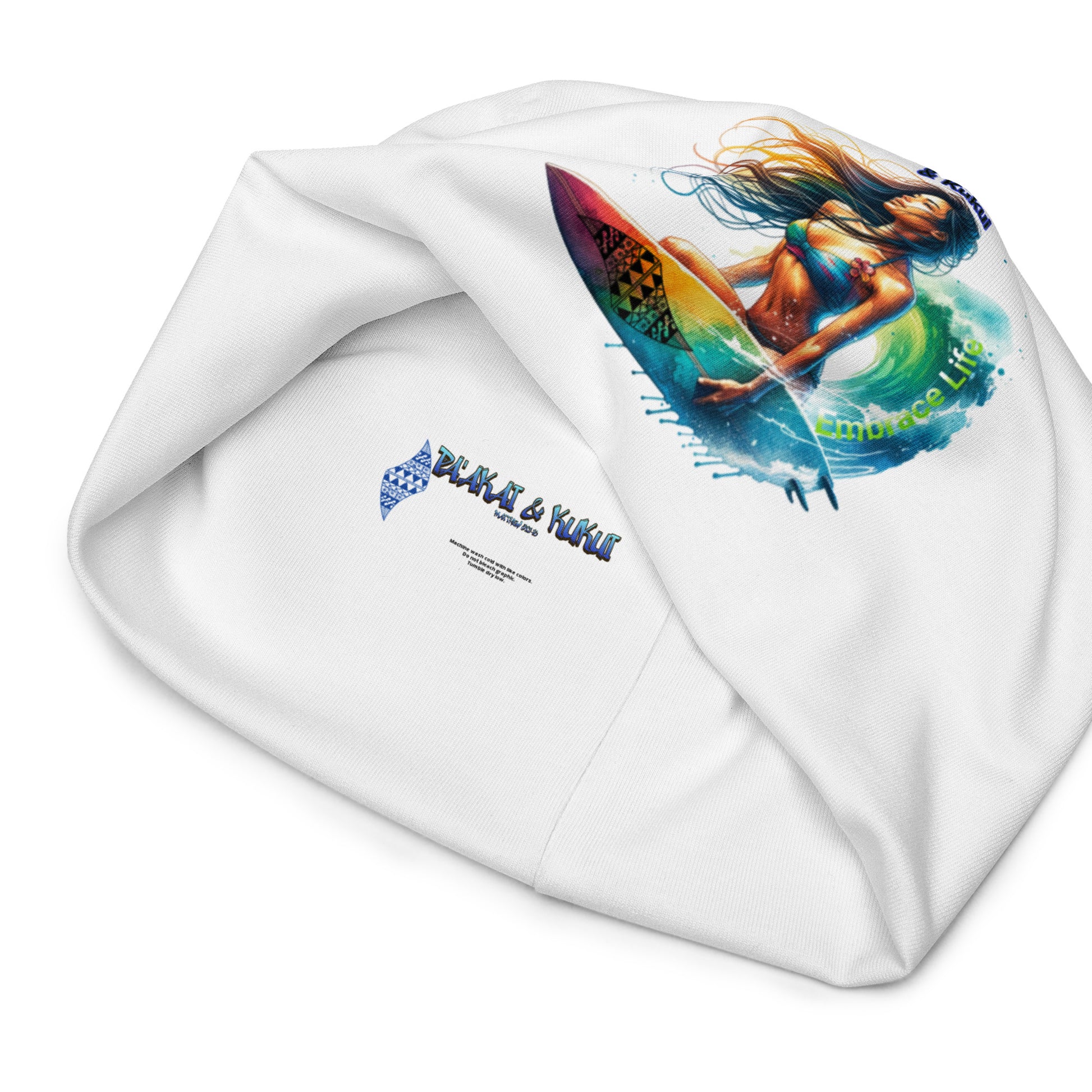 Embrace Life All-Over Print Beanie Beanie Pa'akai & Kukui