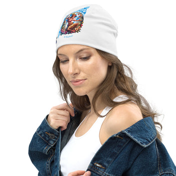 Hula Girl Vibes All-Over Print Beanie