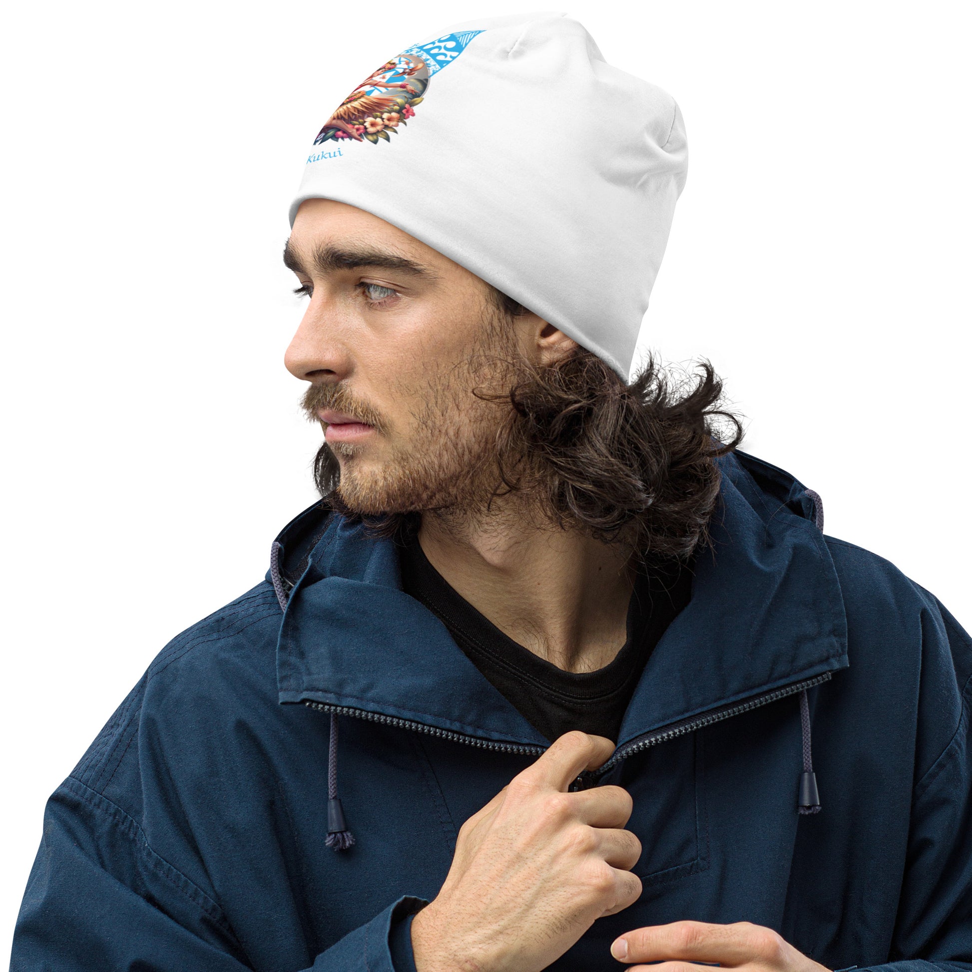 Hula Girl Vibes All-Over Print Beanie Beanie Pa'akai & Kukui