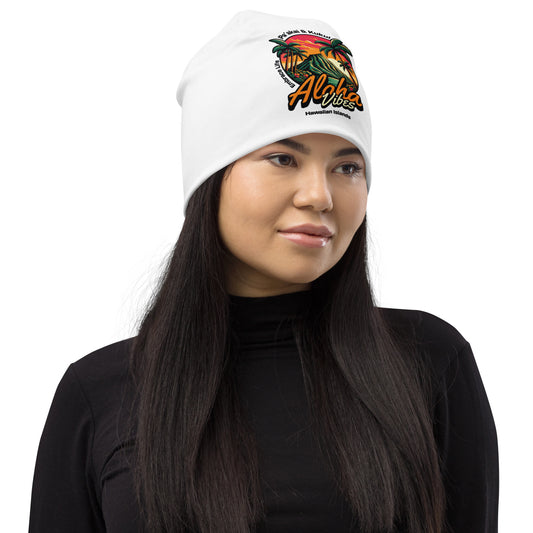 Aloha Vibes All-Over Print Beanie