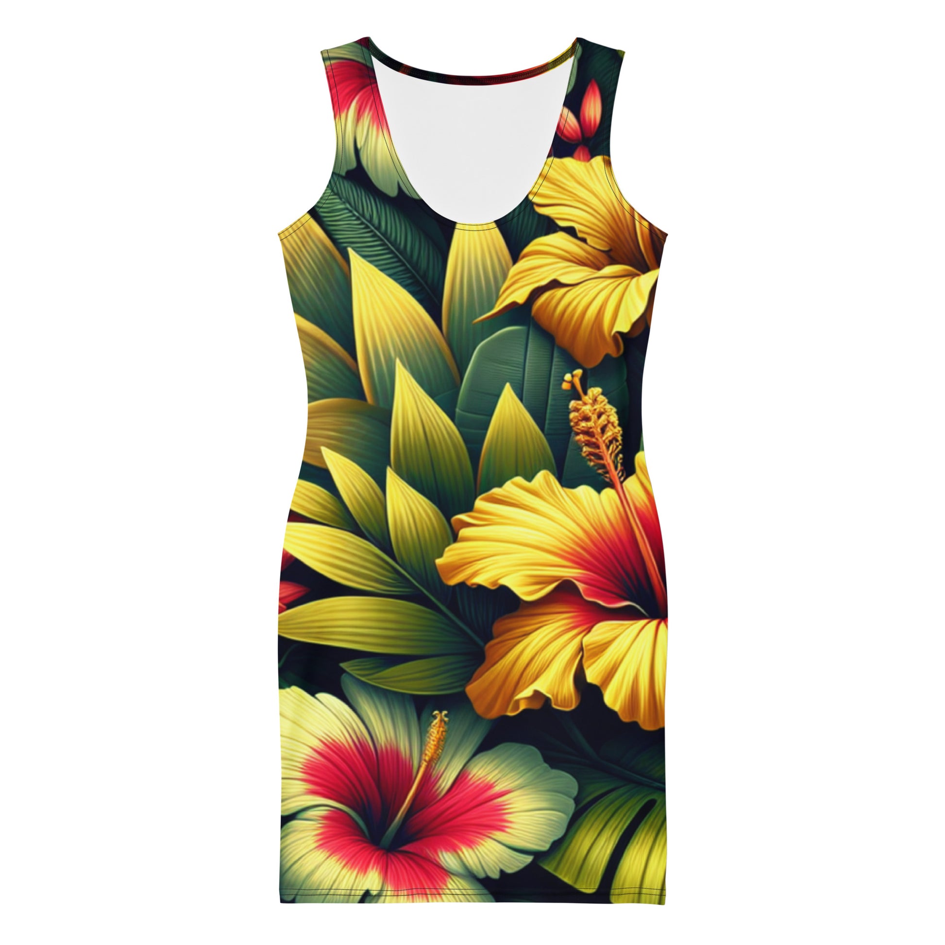 Nā Pua Nani Bodycon Dress Dress Pa'akai & Kukui