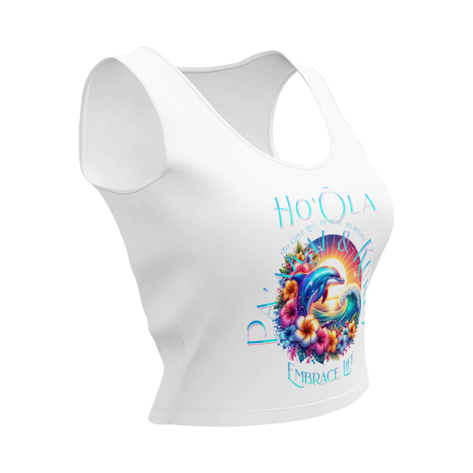 Ho'ōla (To Give Life, To Heal, To Revive) Crop Top Crop Top Pa'akai & Kukui