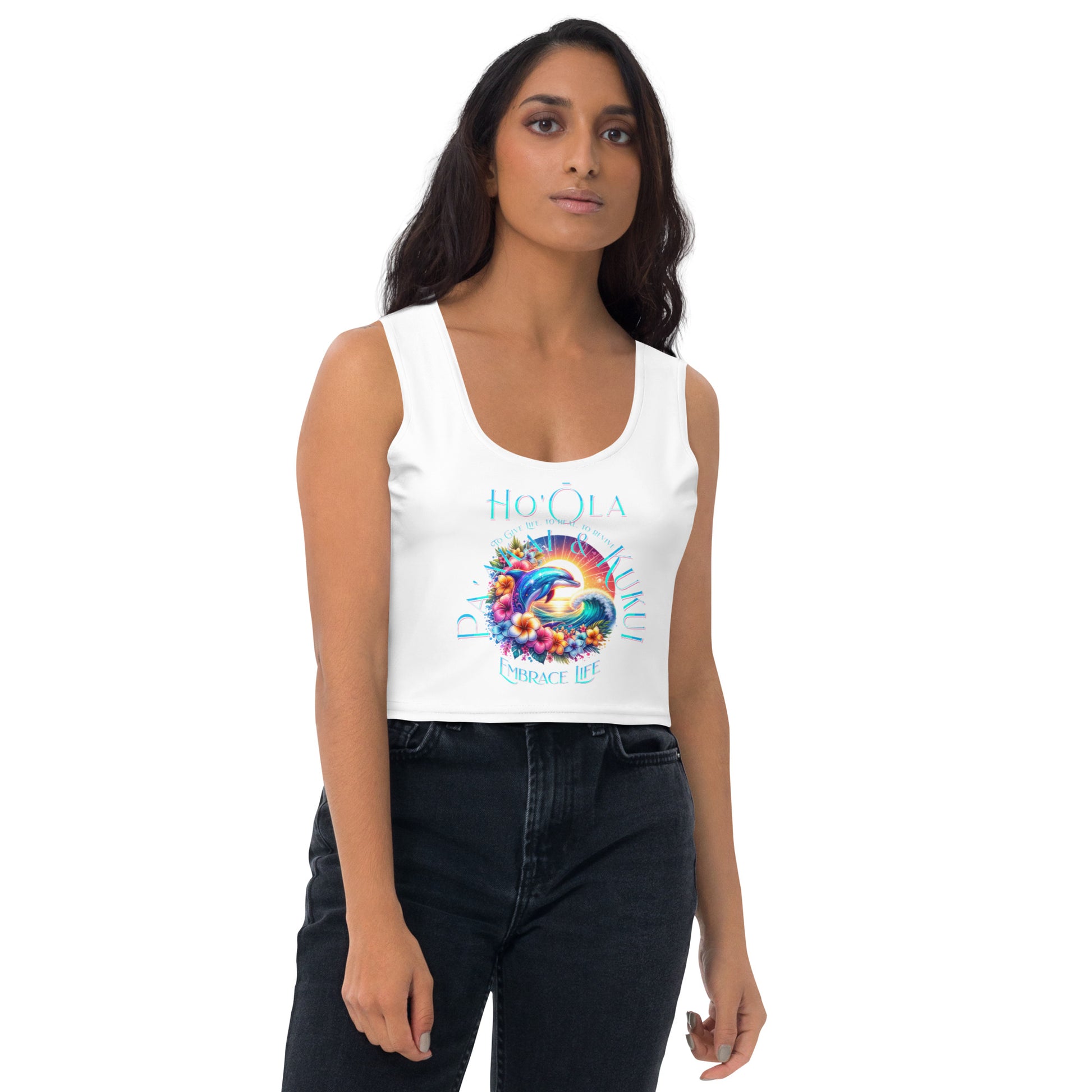 Ho'ōla (To Give Life, To Heal, To Revive) Crop Top Crop Top Pa'akai & Kukui