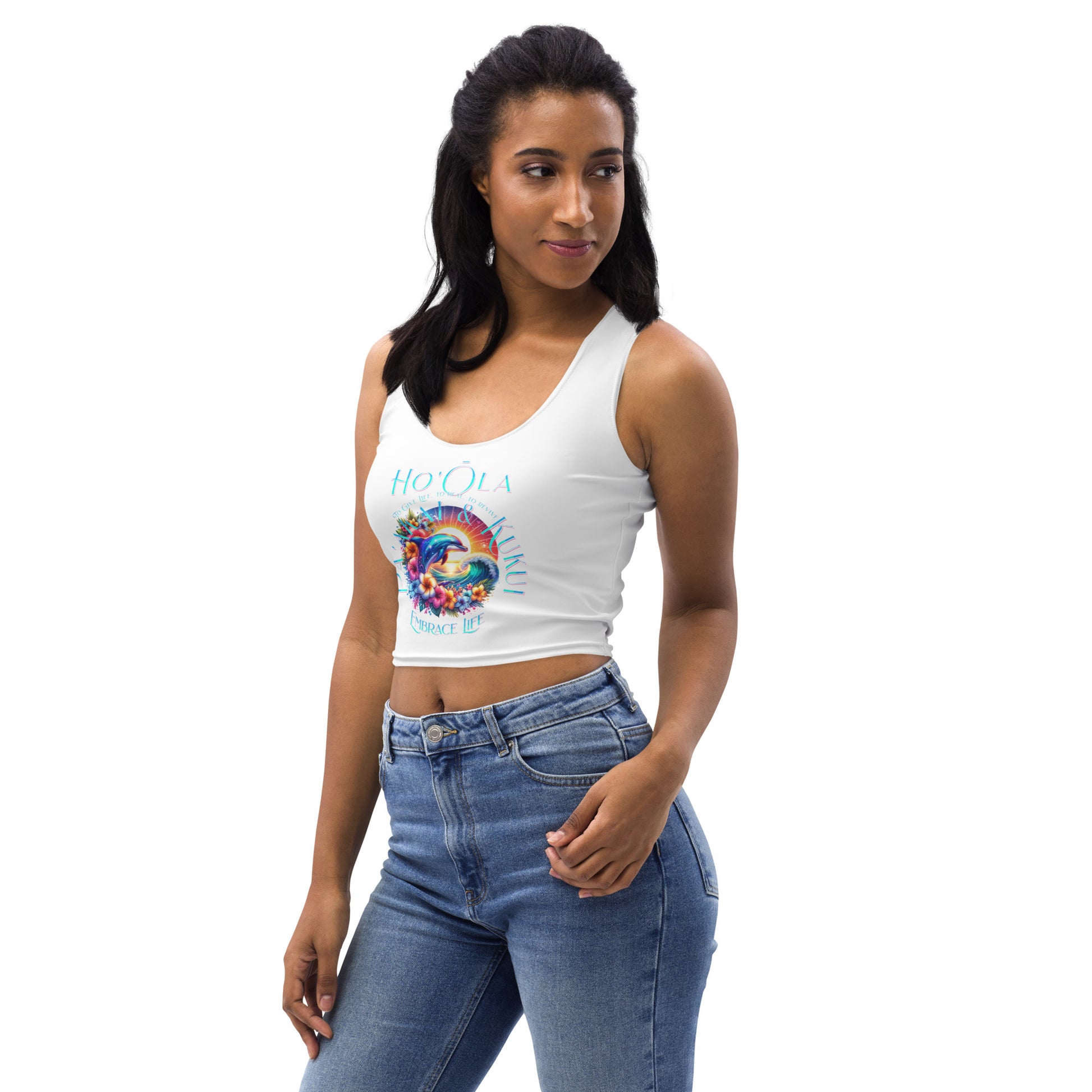 Ho'ōla (To Give Life, To Heal, To Revive) Crop Top Crop Top Pa'akai & Kukui