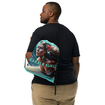 Hawaiian Surfer Chic Drawstring bag