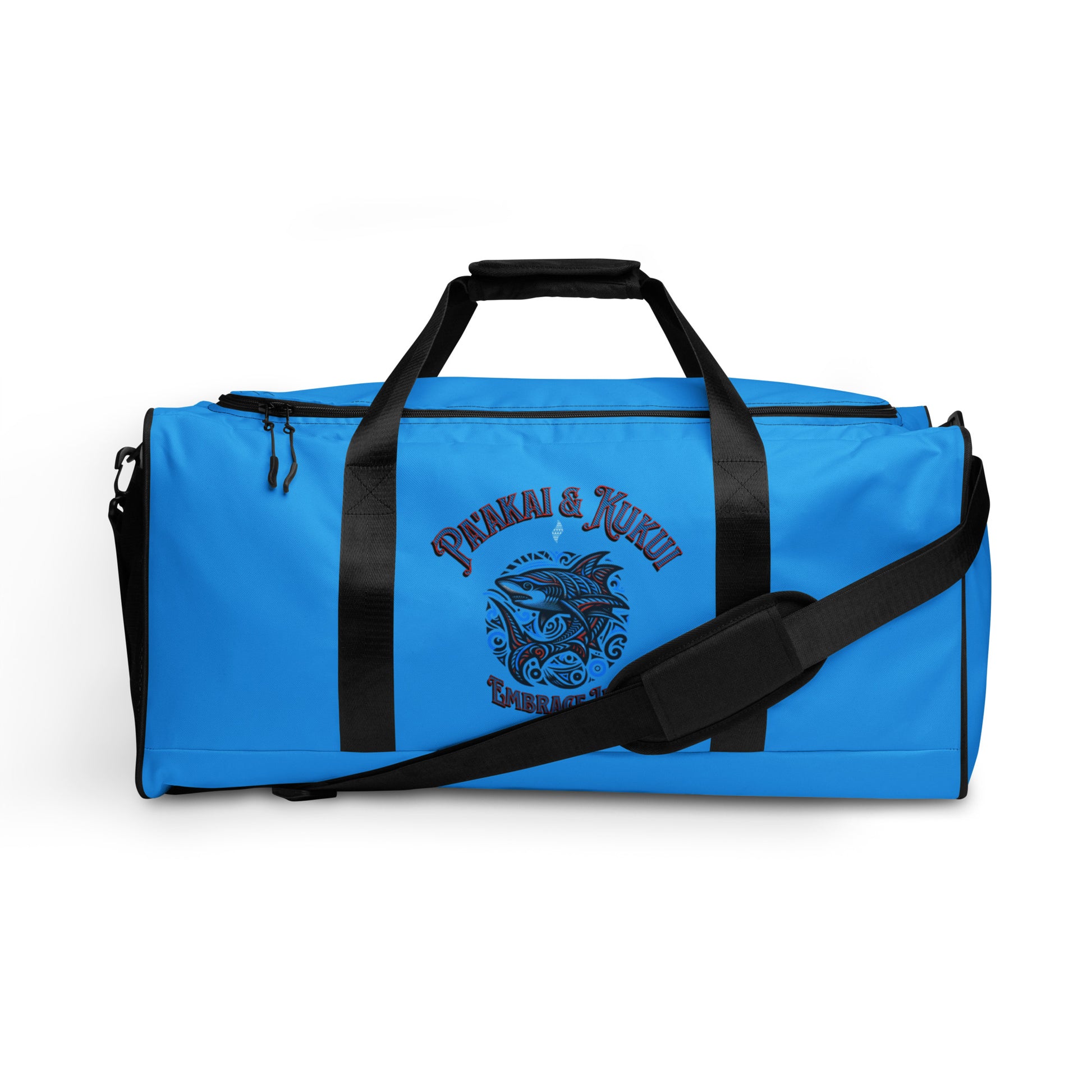 Tribal Shark Duffle bag Gym Bag Pa'akai & Kukui