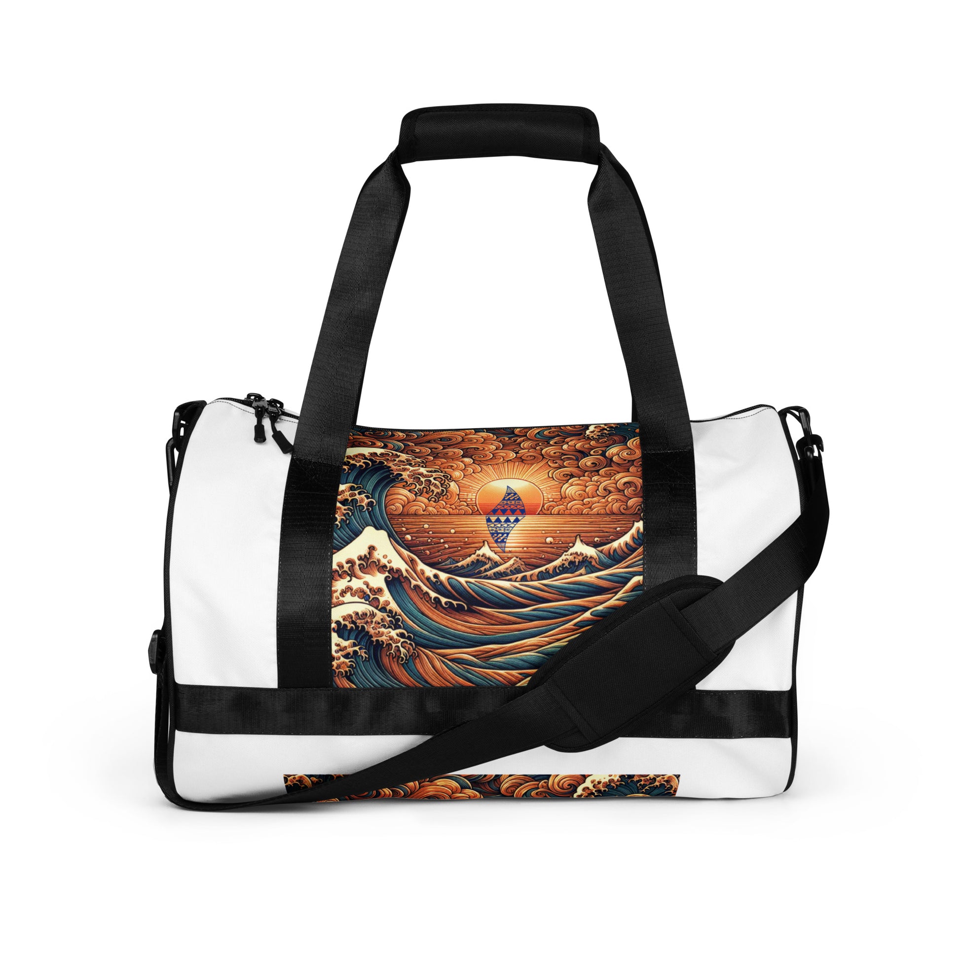Japanese Wave Art Gym Bag Gym Bag Pa'akai & Kukui Default Title