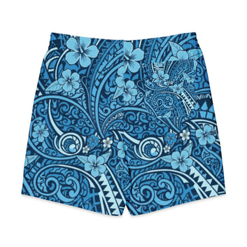 'Uliuli Lāhui (Tribal Blue) Men's Board Shorts Boardshorts Pa'akai & Kukui