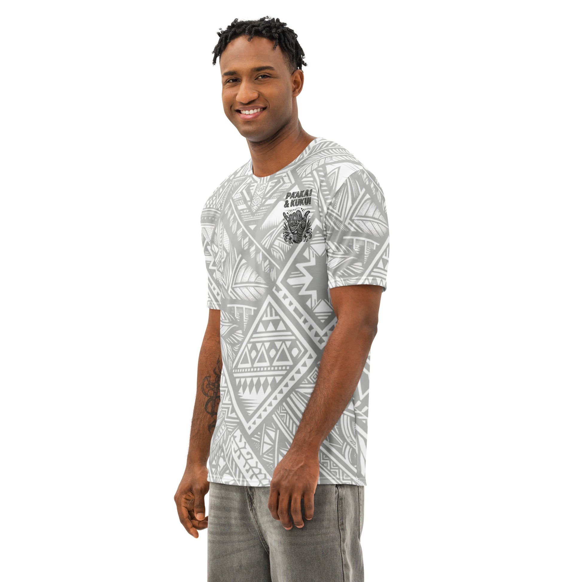 Tribal Shaka - Men’s cotton crew neck t-shirt T-shirt Pa'akai & Kukui
