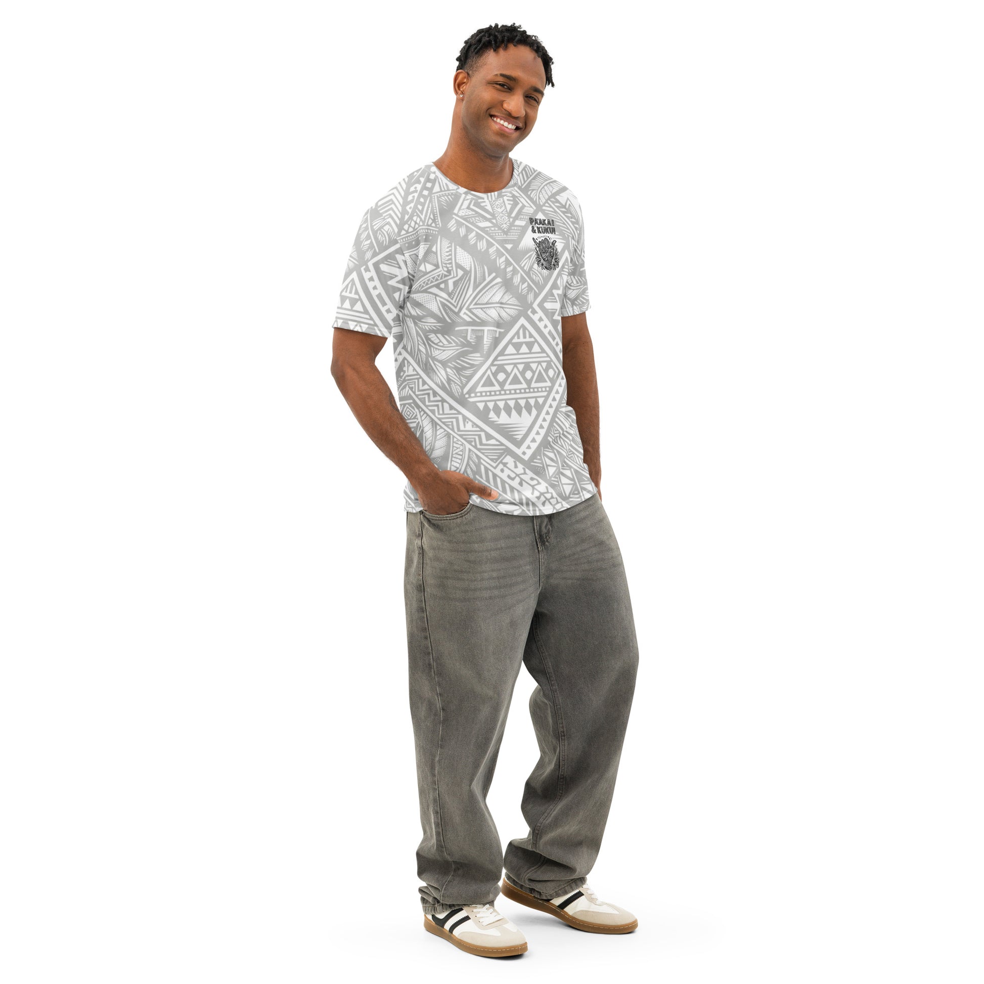 Tribal Shaka - Men’s cotton crew neck t-shirt T-shirt Pa'akai & Kukui