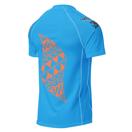 Pa'akai & Kukui Orange Logo - Men’s rash guard