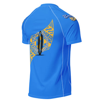 Pa'akai & Kukui Yellow Logo - Men’s rash guard