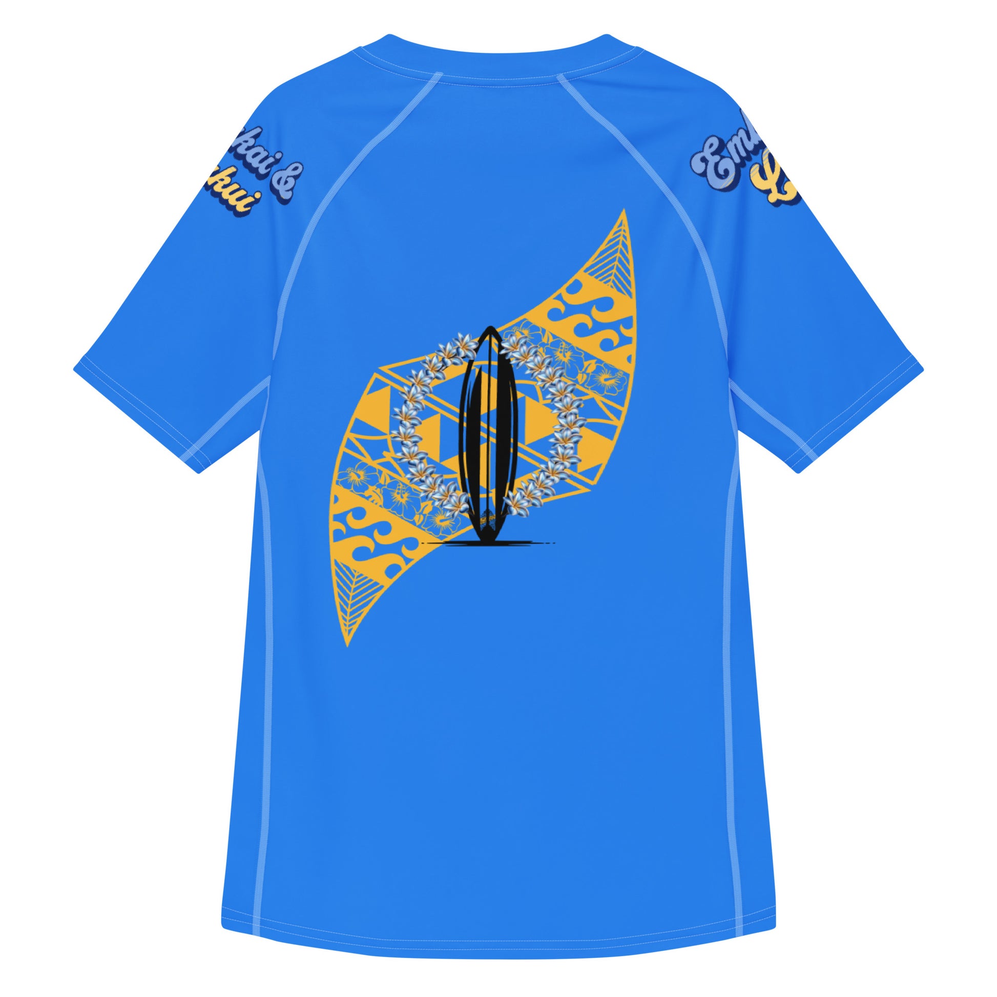 Pa'akai & Kukui Yellow Logo - Men’s rash guard Men's Rash Guard Pa'akai & Kukui