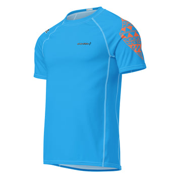 Pa'akai & Kukui Orange Logo - Men’s rash guard