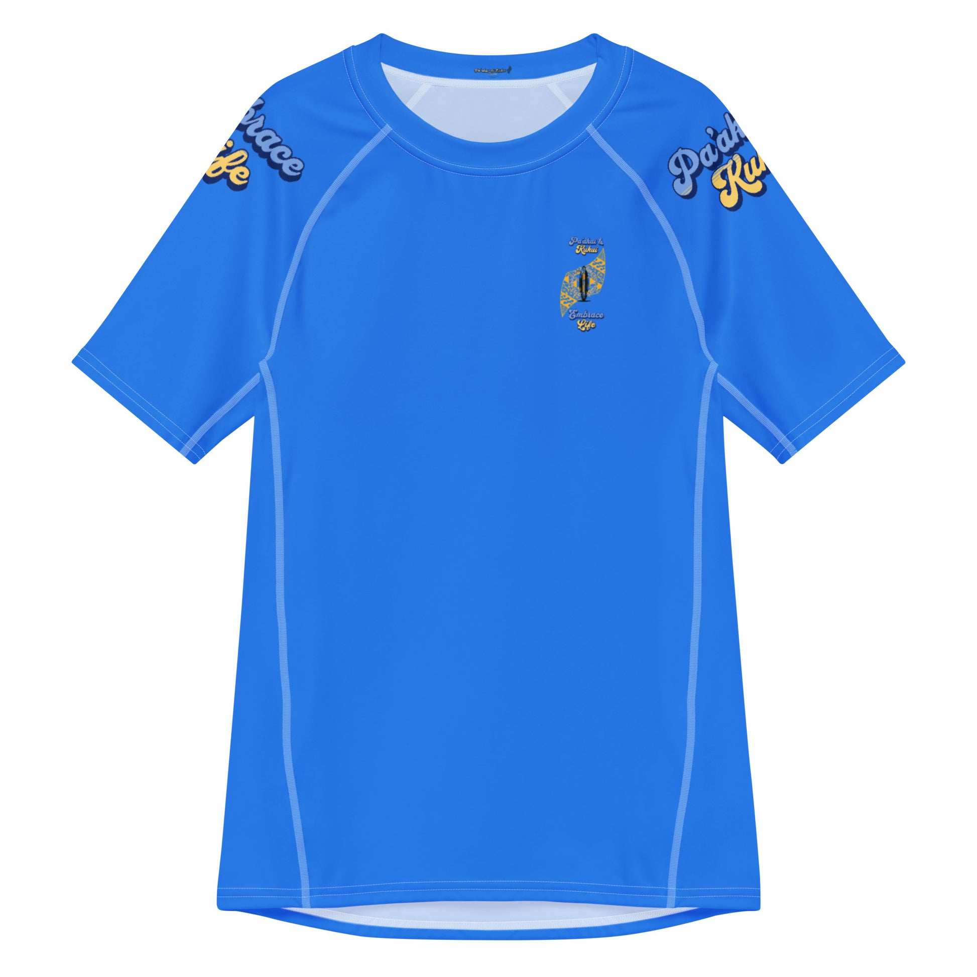 Pa'akai & Kukui Yellow Logo - Men’s rash guard Men's Rash Guard Pa'akai & Kukui