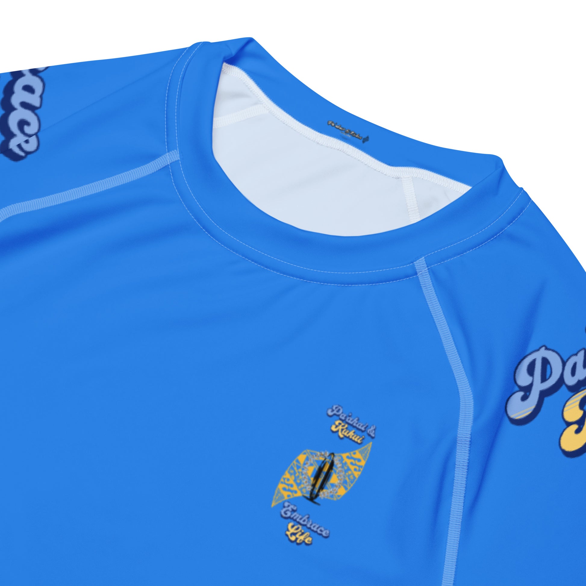 Pa'akai & Kukui Yellow Logo - Men’s rash guard Men's Rash Guard Pa'akai & Kukui