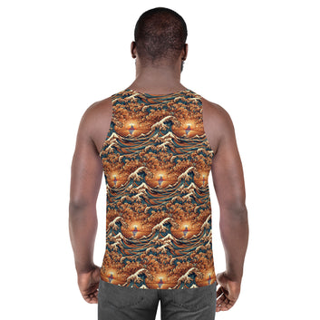 Japanese Wave Art Tank Top