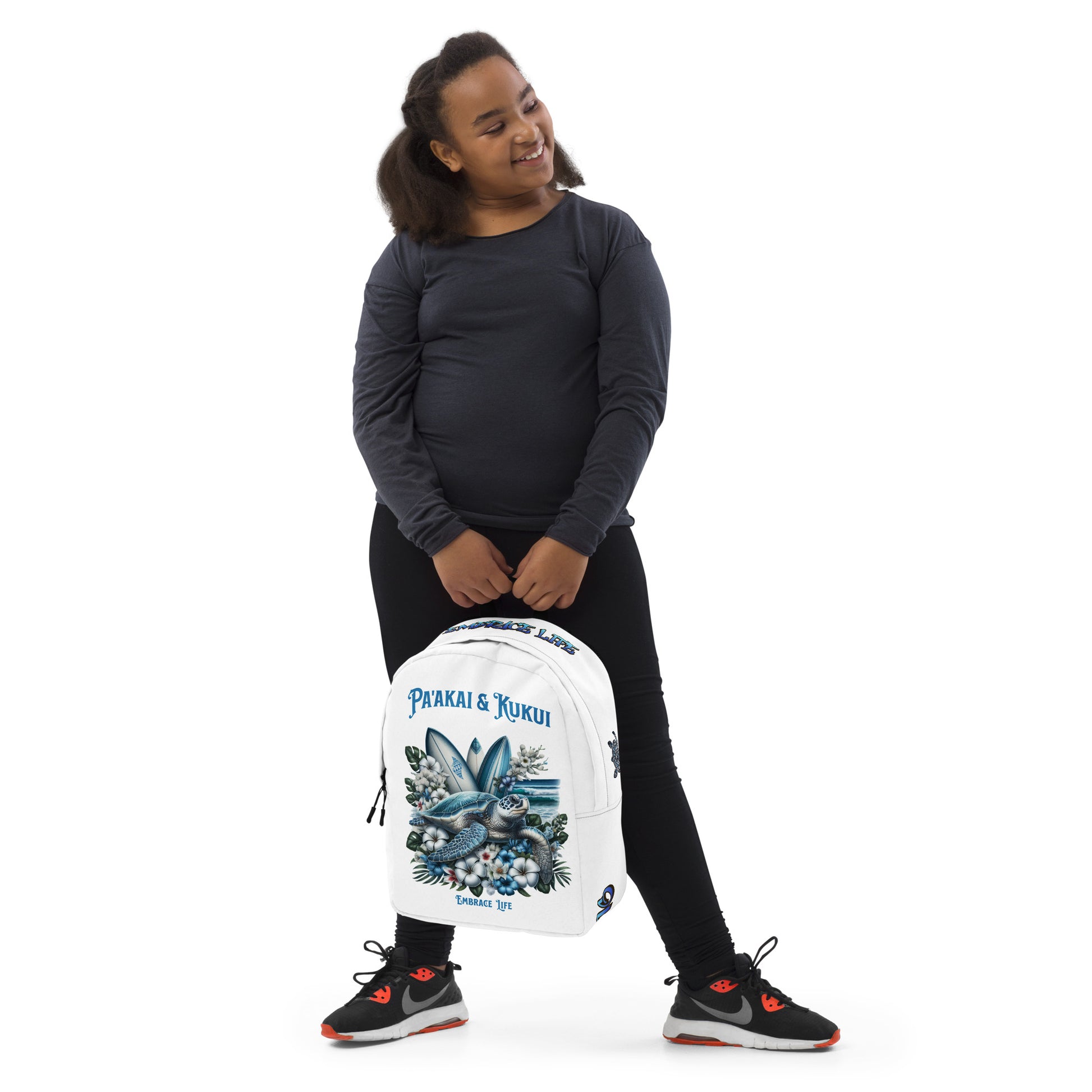 Blue Sea Turtle Backpack Back Pack Pa'akai & Kukui