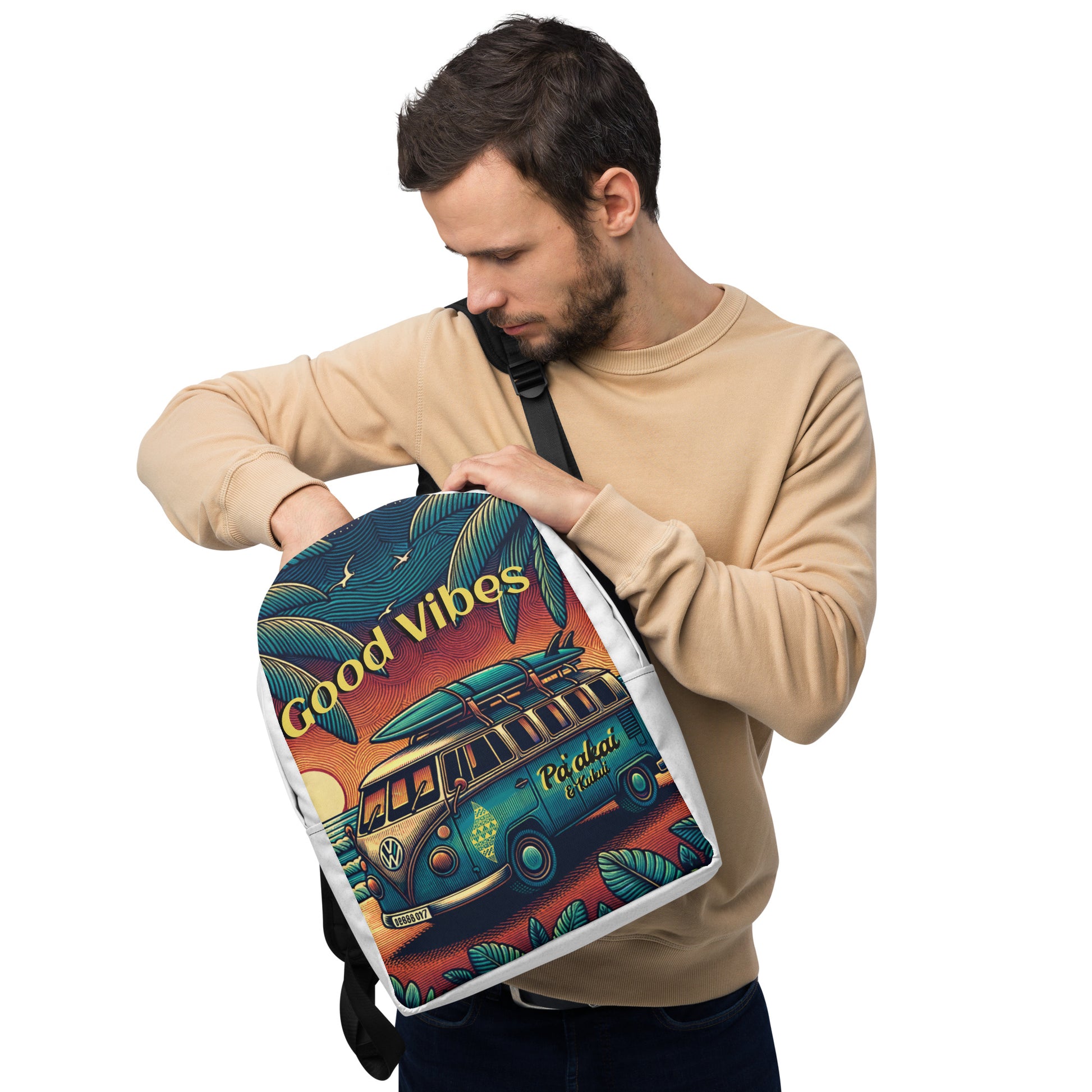 VW Good Vibes Minimalist Backpack Back Pack Pa'akai & Kukui