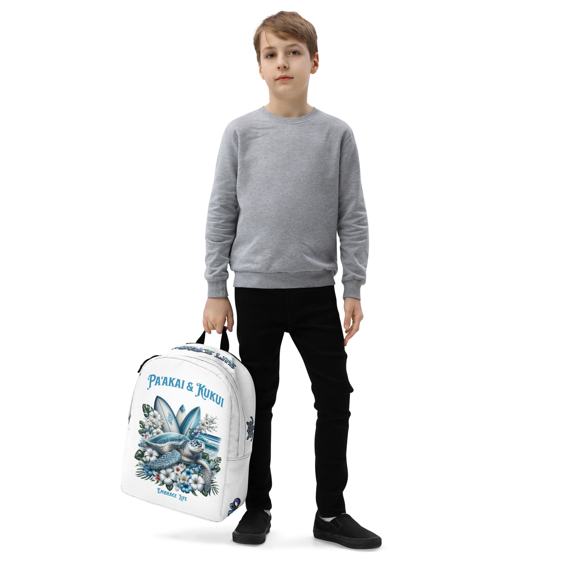 Blue Sea Turtle Backpack Back Pack Pa'akai & Kukui