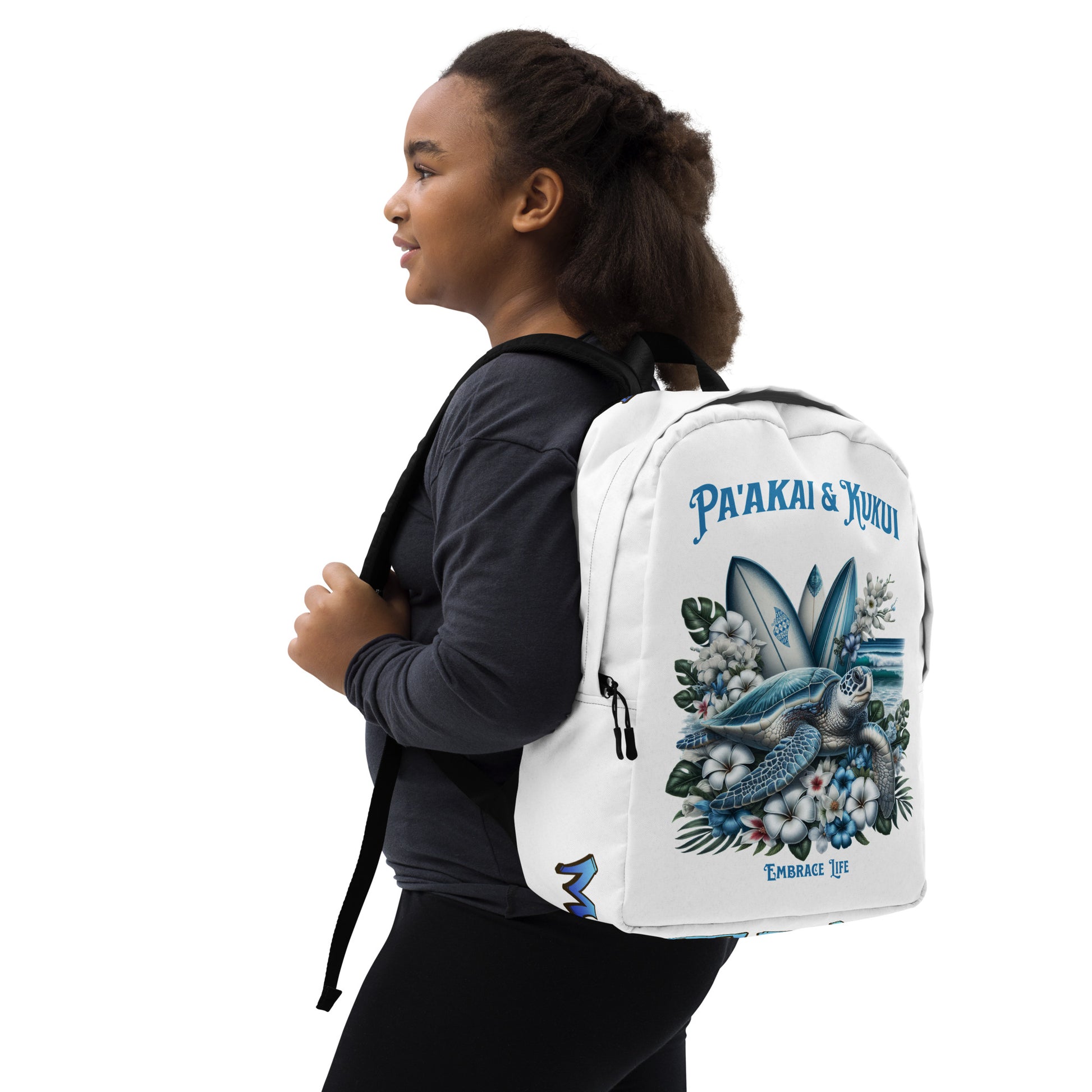 Blue Sea Turtle Backpack Back Pack Pa'akai & Kukui Default Title
