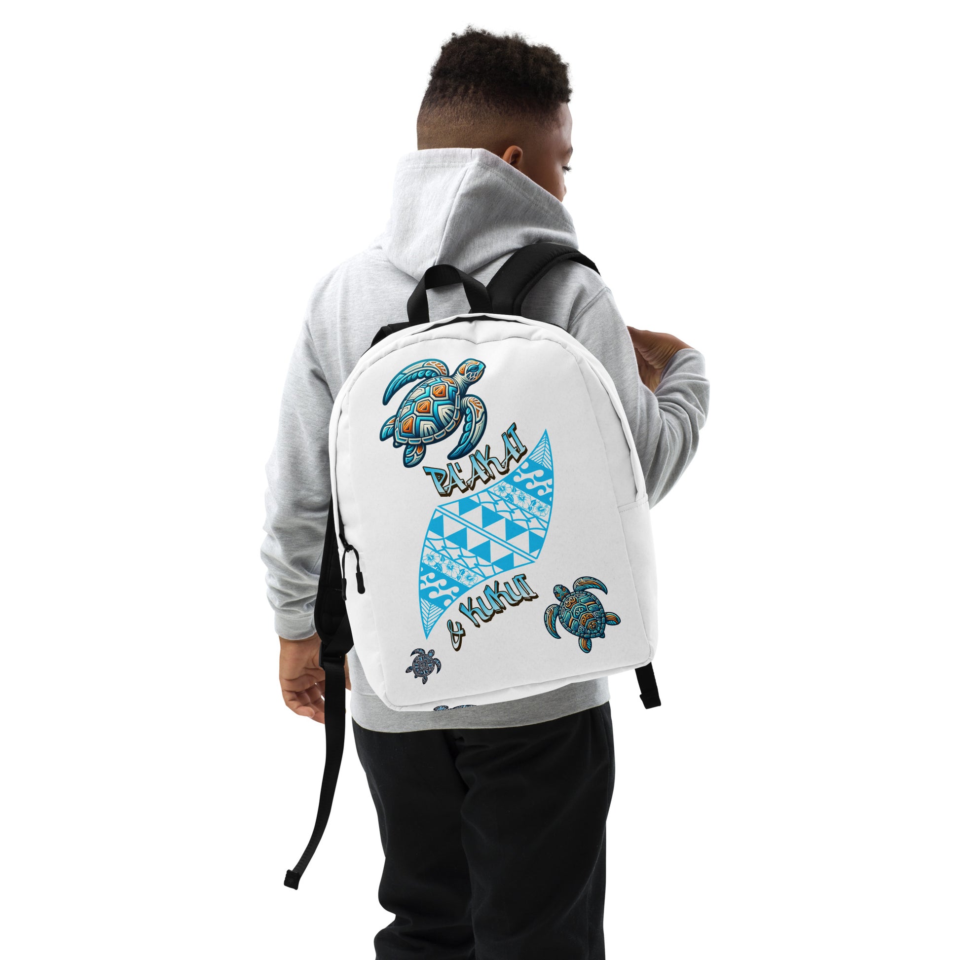 Tribal Sea Turtle Backpack Back Pack Pa'akai & Kukui Default Title