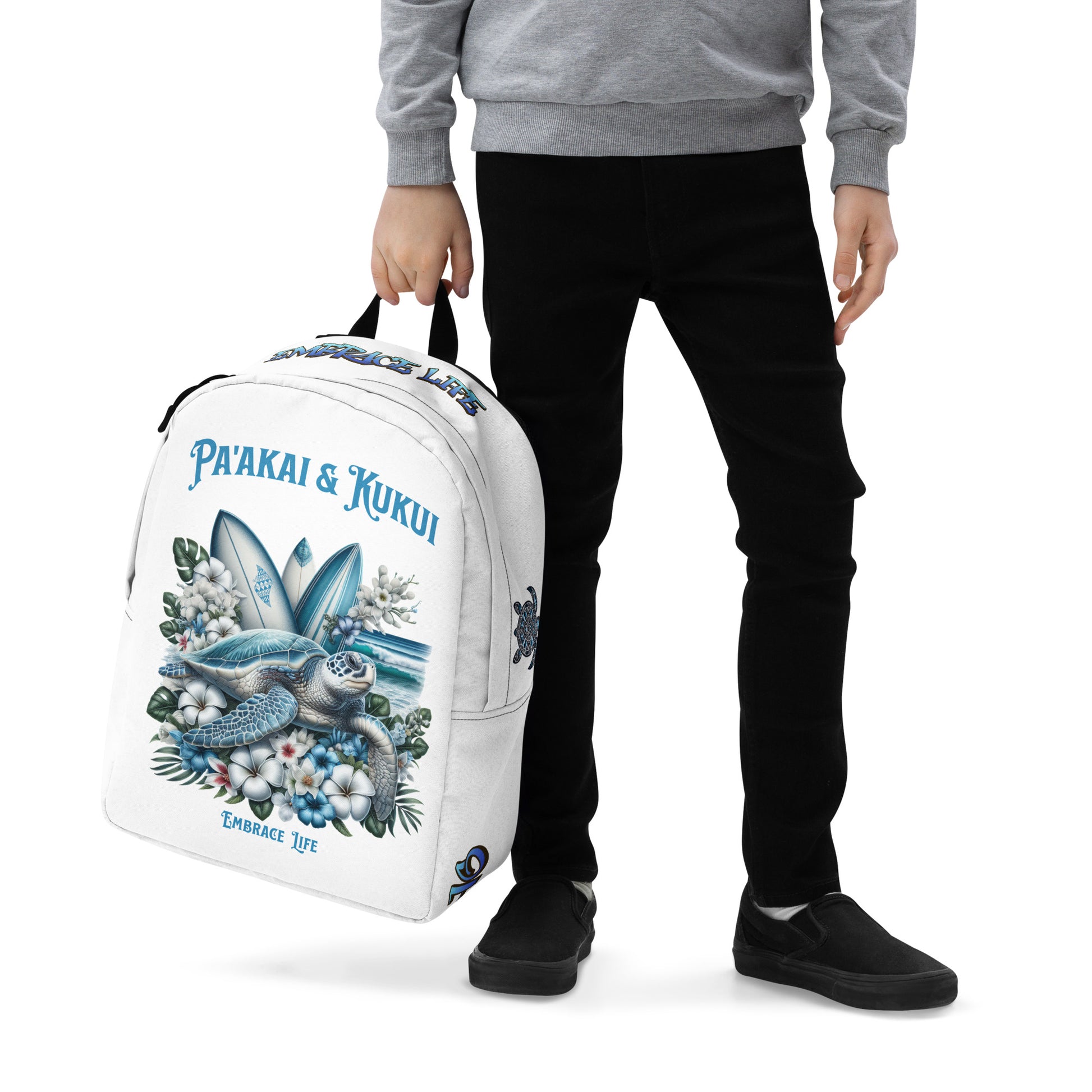 Blue Sea Turtle Backpack Back Pack Pa'akai & Kukui