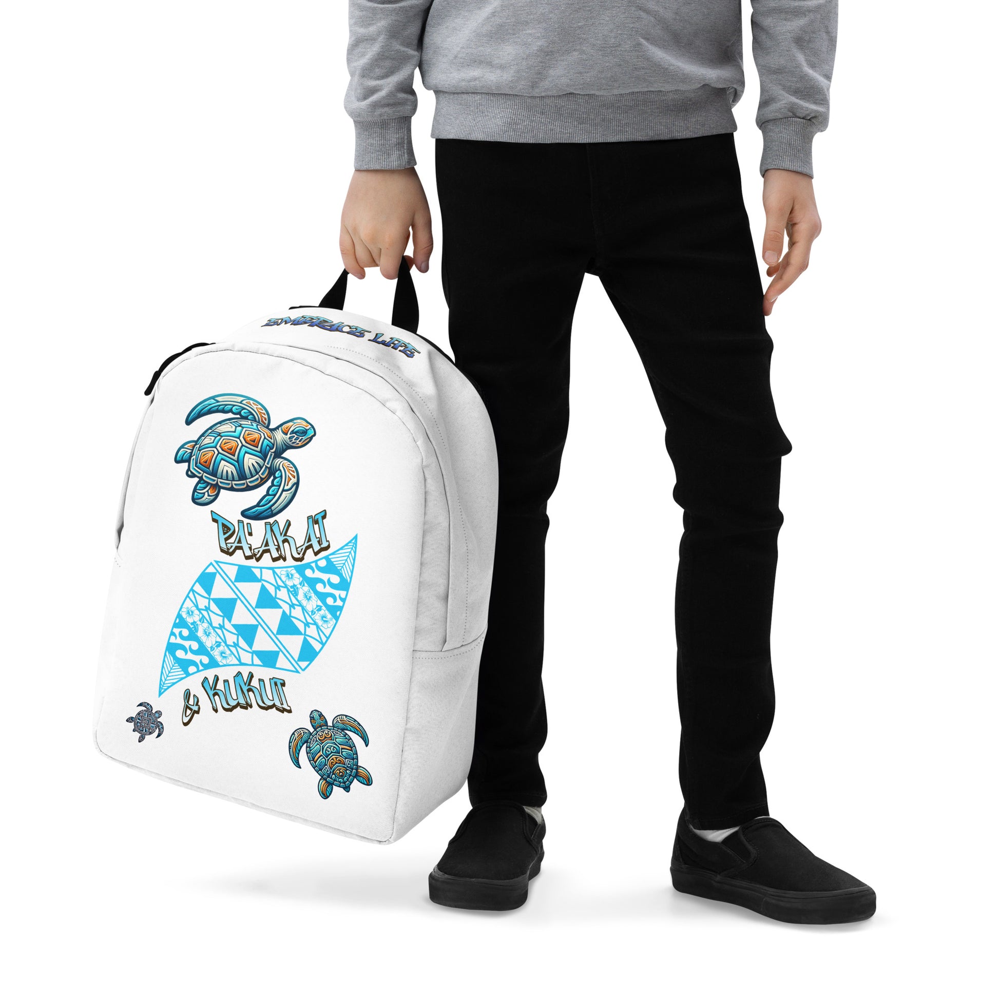 Tribal Sea Turtle Backpack Back Pack Pa'akai & Kukui
